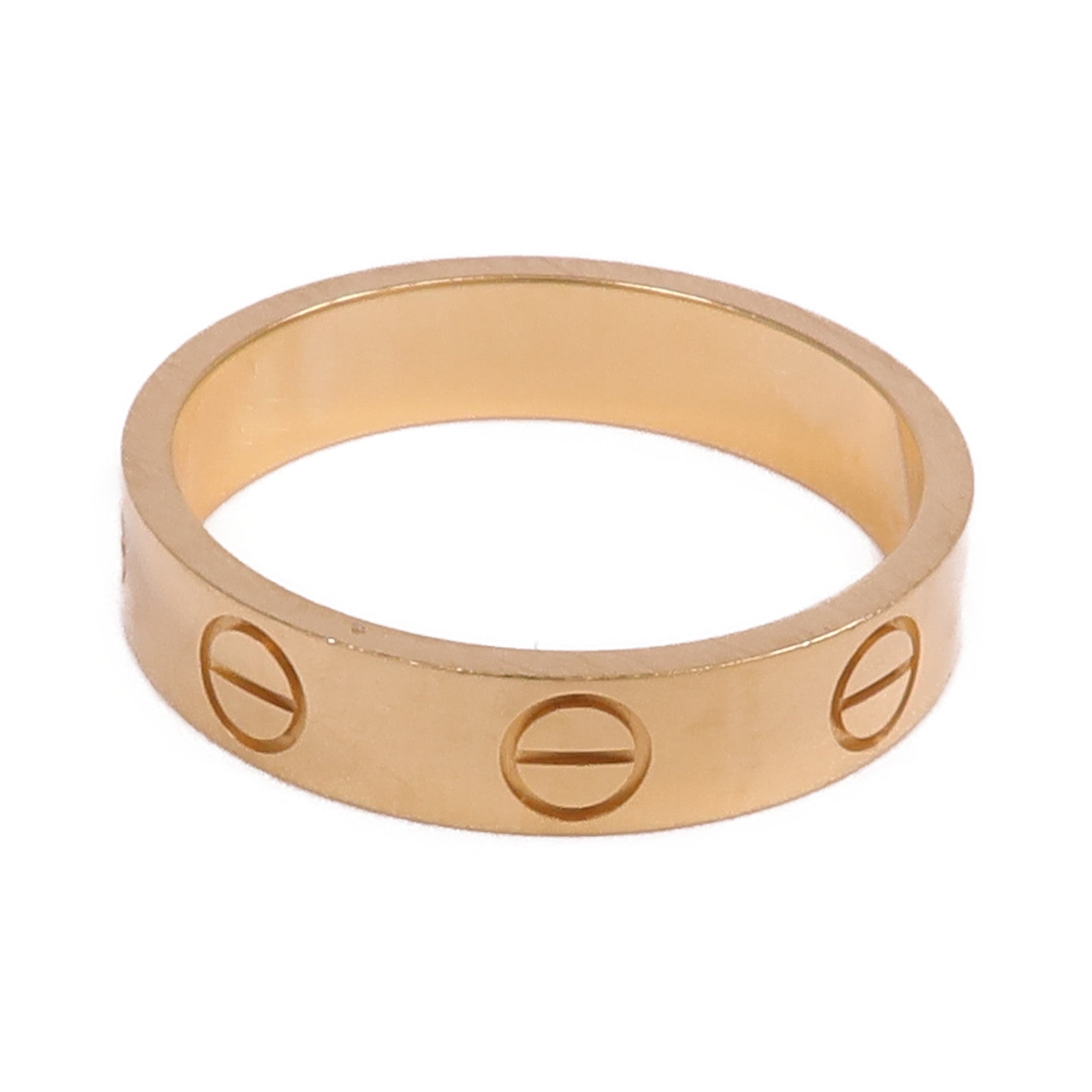 CARTIER 18K玫瑰金Love Ring戒指Cartier#48/US#4.5