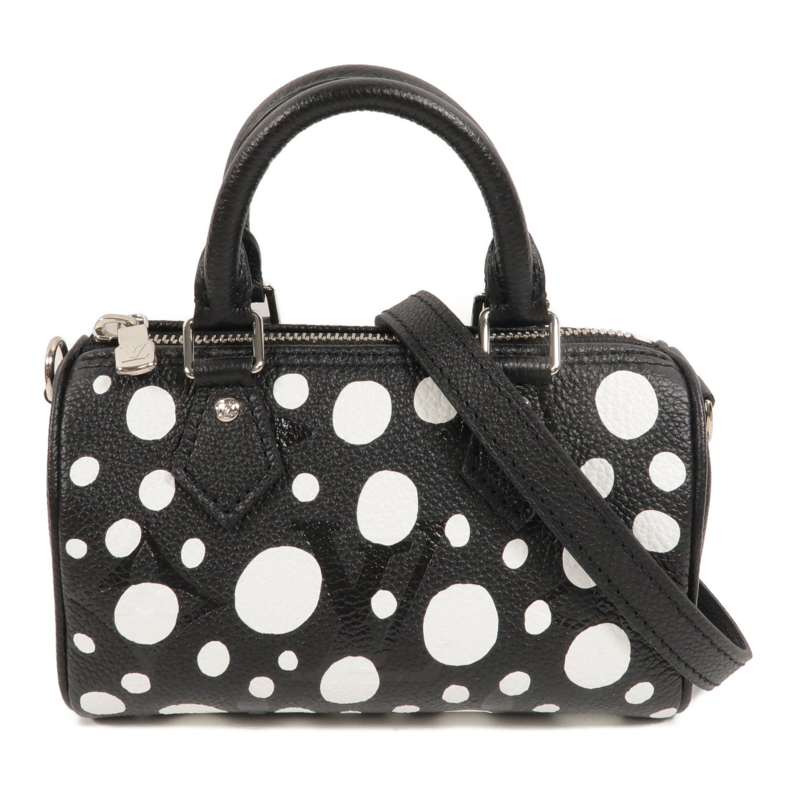 LOUIS VUITTON Monogram Empreinte LV x YK Nano Speedy手挽肩背兩用袋