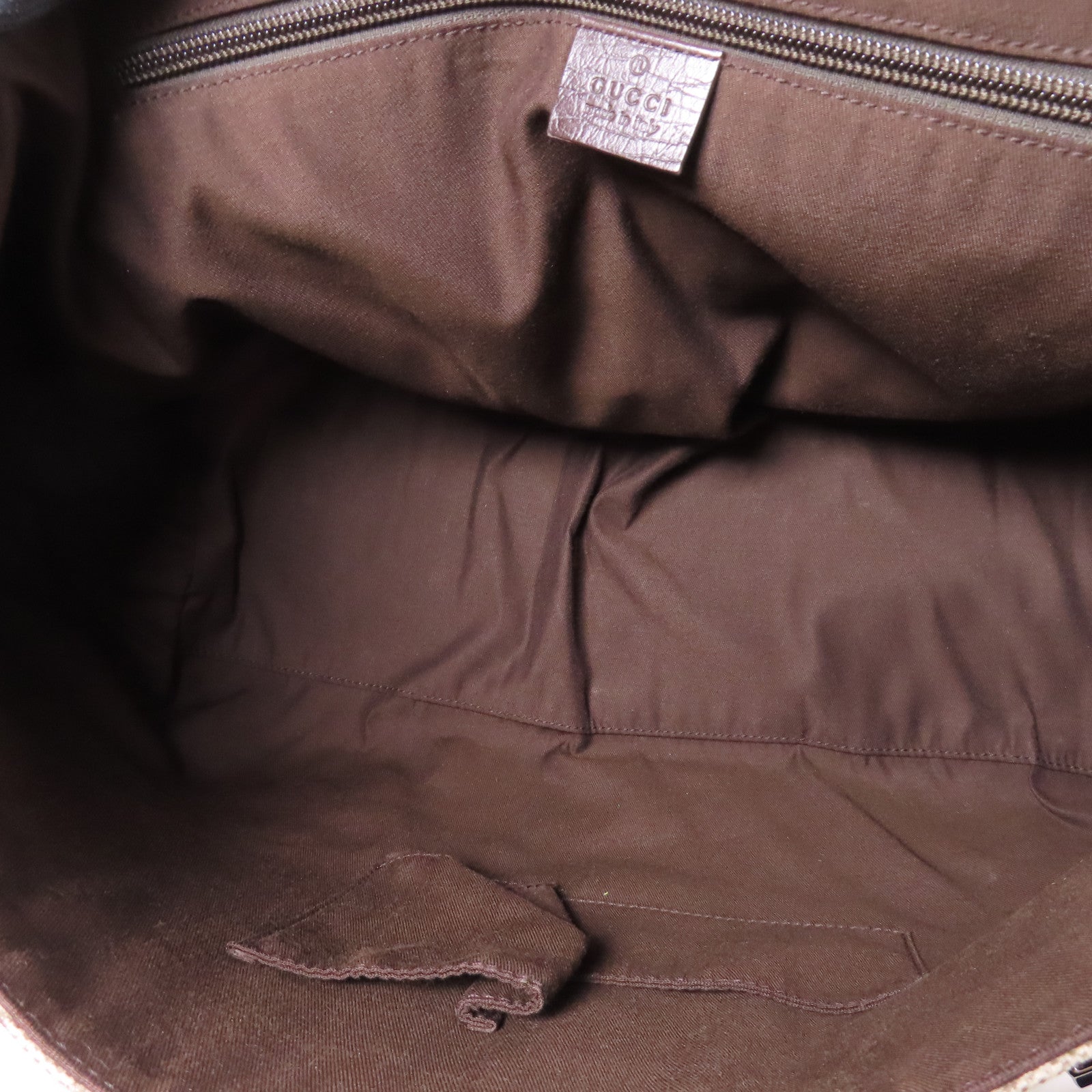 GUCCI 塗層帆布Shoulder/Messenger Bag銀扣