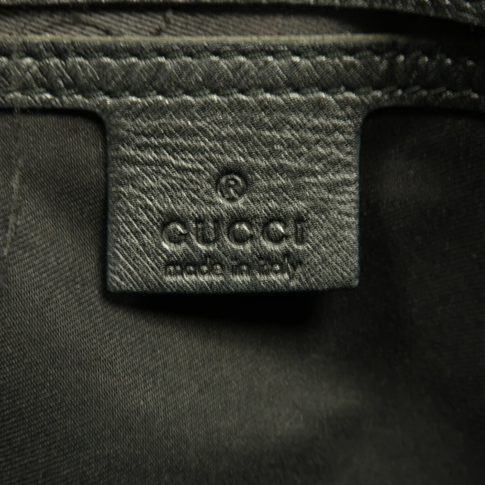GUCCI 【激減優惠】塗層帆布Boston Bag金扣手挽袋白色