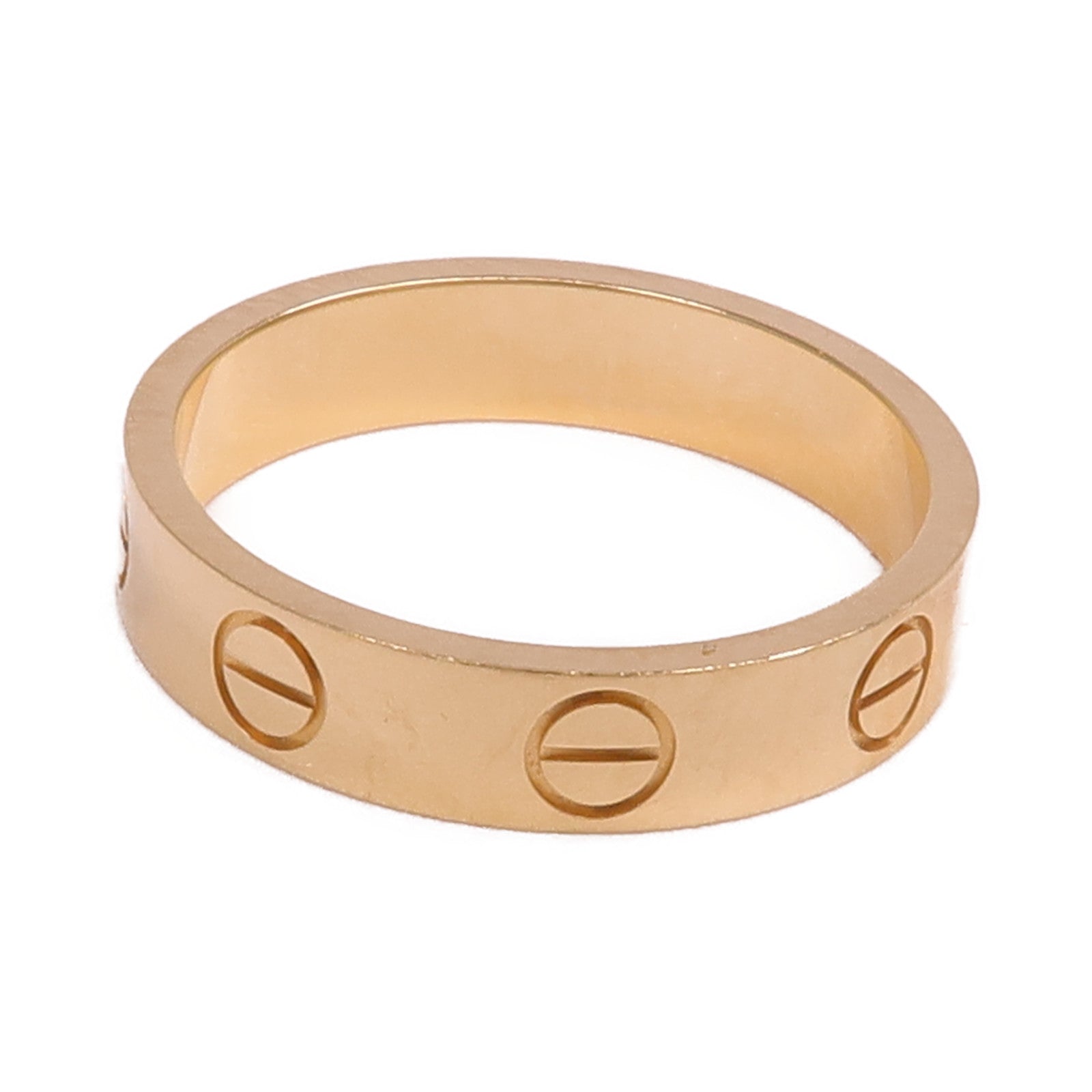 CARTIER 18K玫瑰金Love Ring戒指Cartier#48/US#4.5