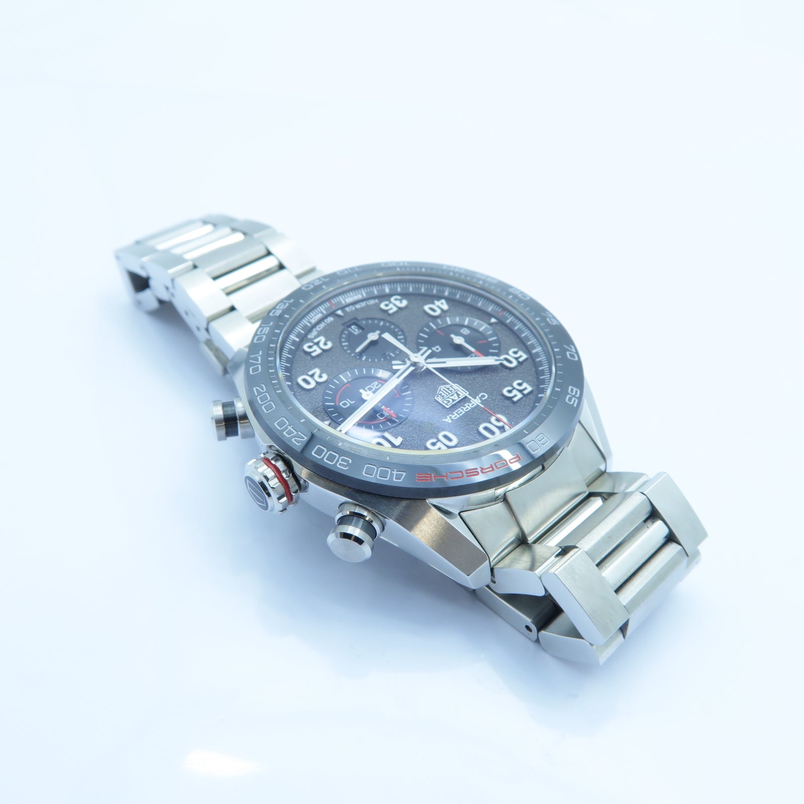 TAG HEUER Carrera Chronograph不鏽鋼手錶深灰色
