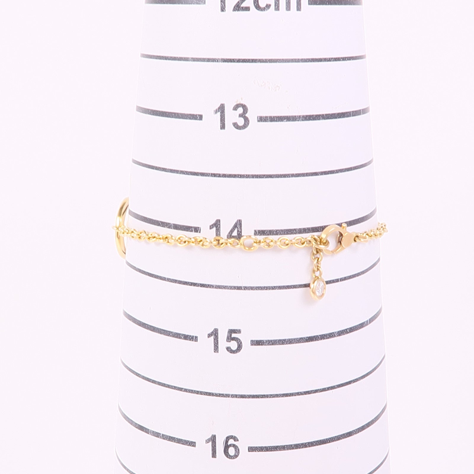 HERMES Filet D'or Bracelet Diamond 18K Yellow Gold