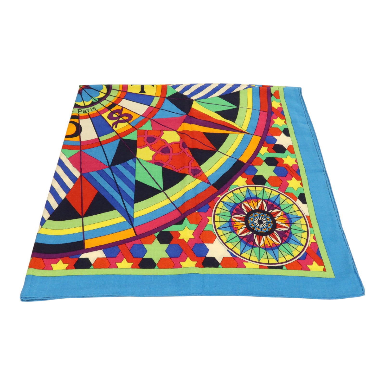 HERMES 羊絨/絲質Scarf 140x140cm絲巾