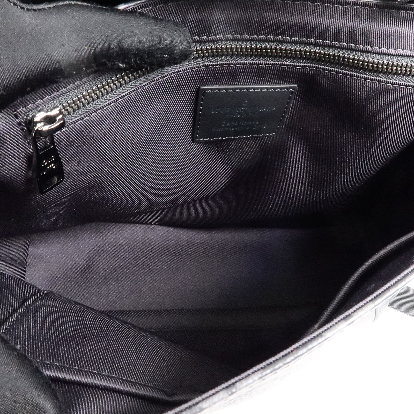 LOUIS VUITTON Monogram Eclipse Messenger PM Voyager銀扣肩背袋