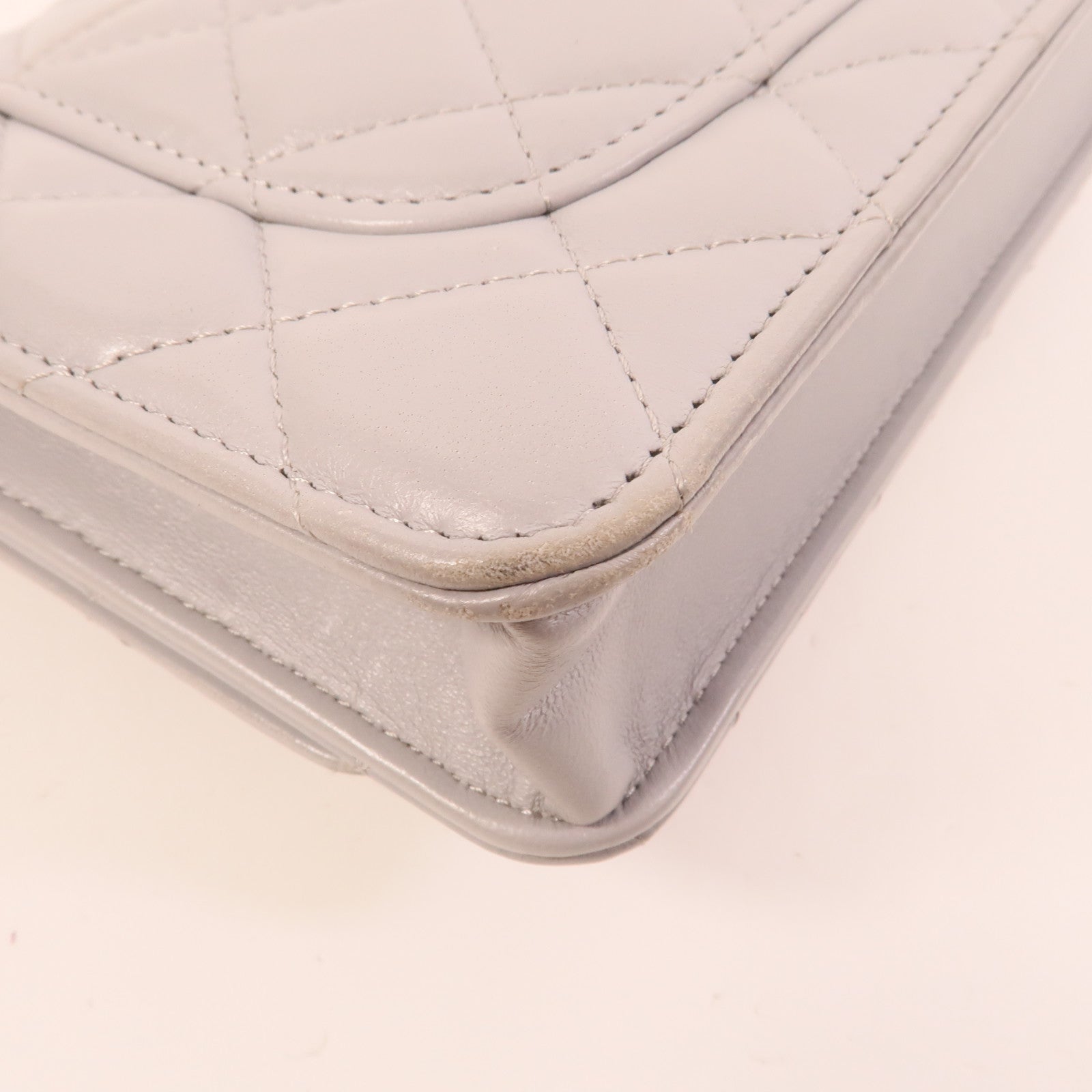 CHANEL 羊皮皮革WOC Wallet On Chain鏈帶肩背袋