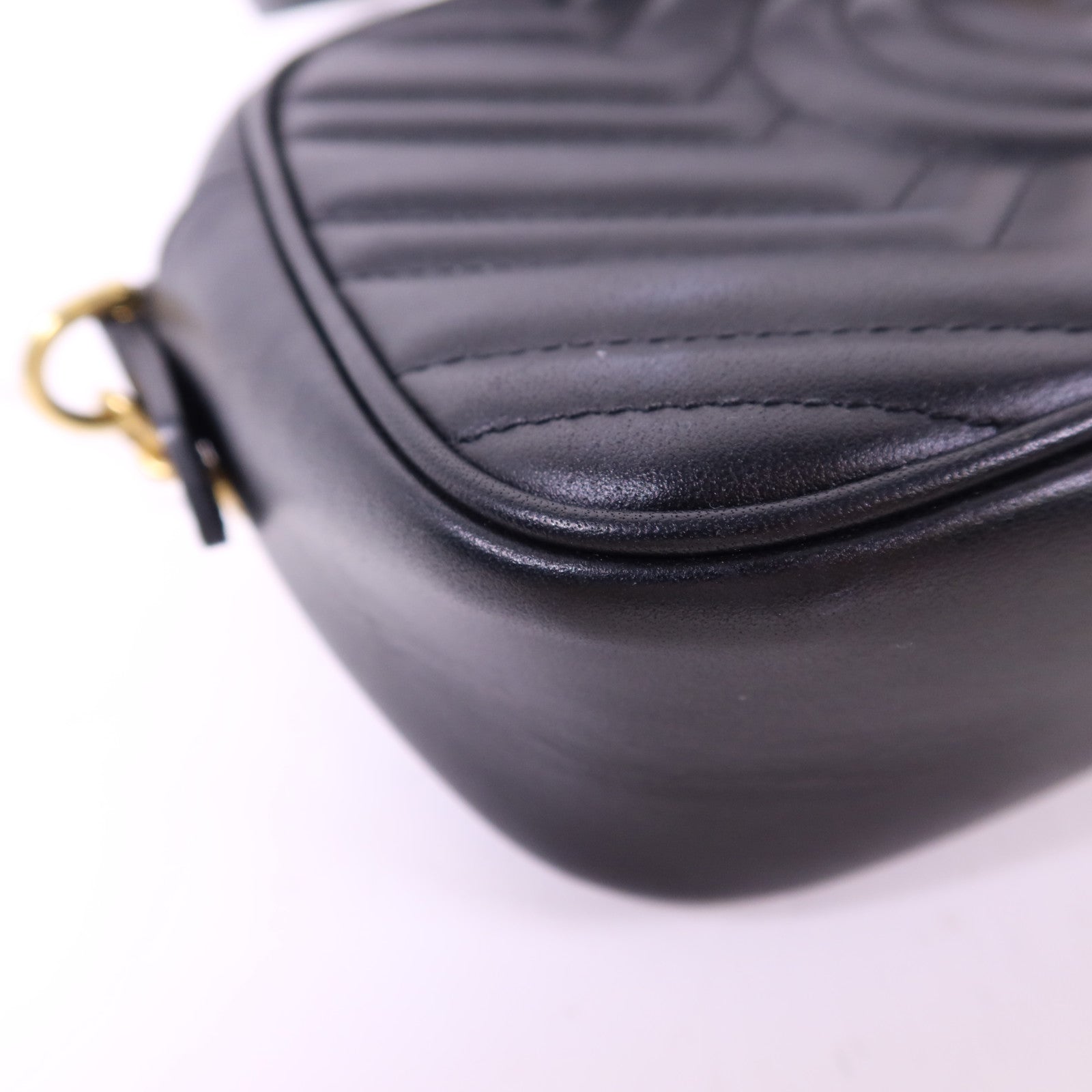 GUCCI 牛皮皮革GG Marmont Shoulder Bag金扣肩背袋