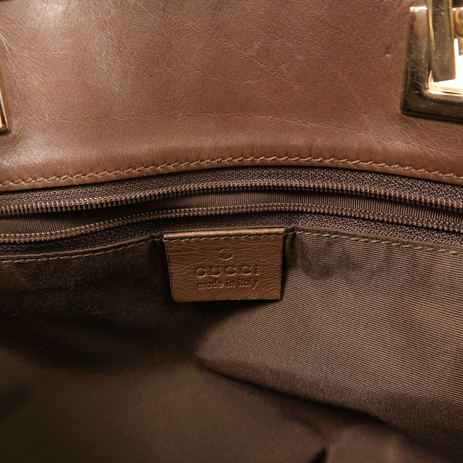 GUCCI 帆布Tote Bag金扣手挽袋