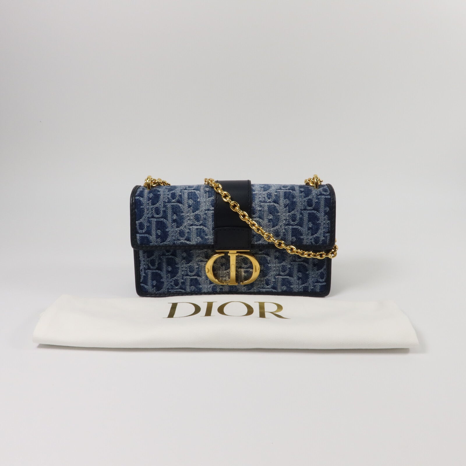 Dior 帆布30 Montaigne East-West鏈帶肩背袋