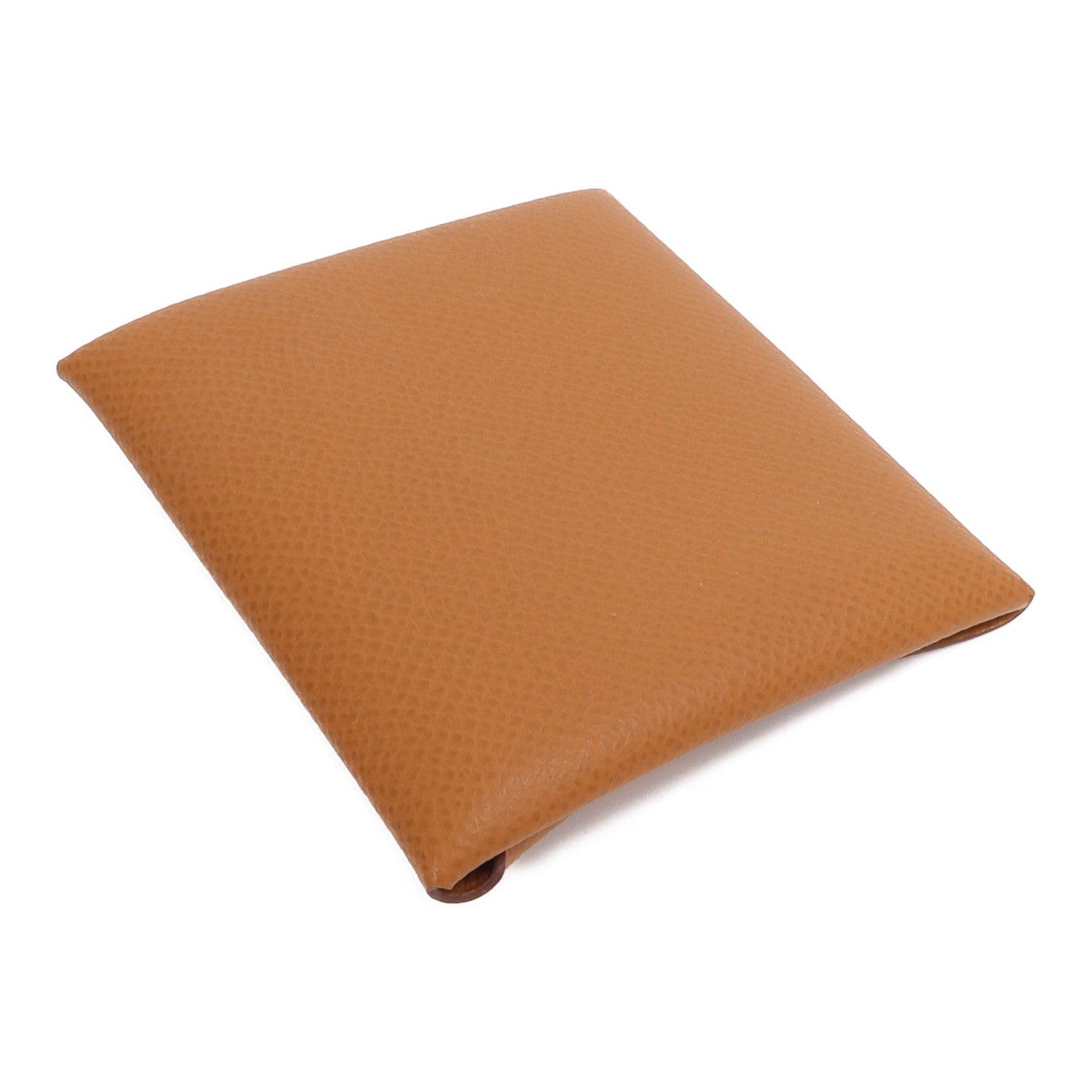 HERMES Epsom皮革Bastia零錢包Gold