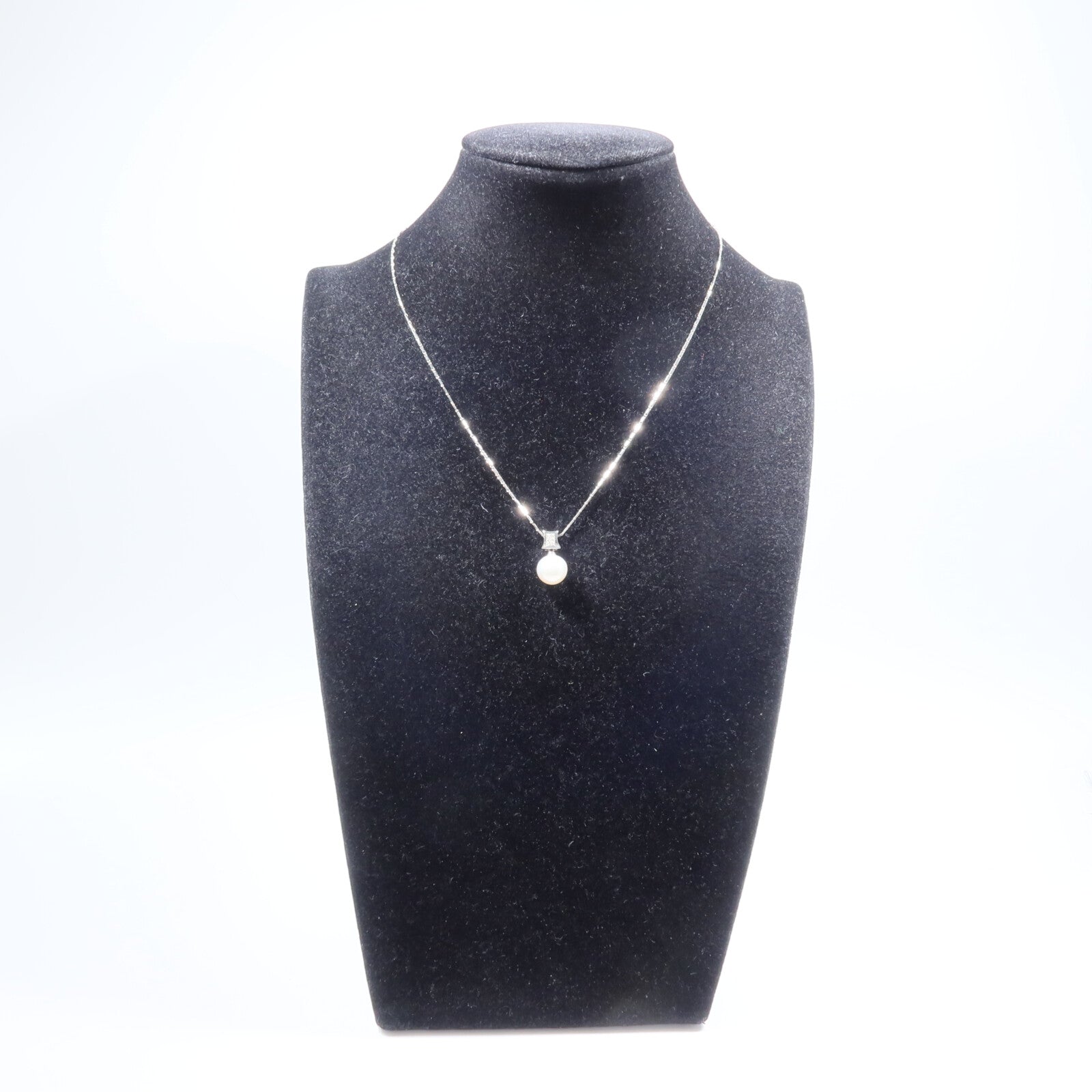 JEWELRY 18K白金Pearl Diamond Necklace珍珠/鑽石項鍊