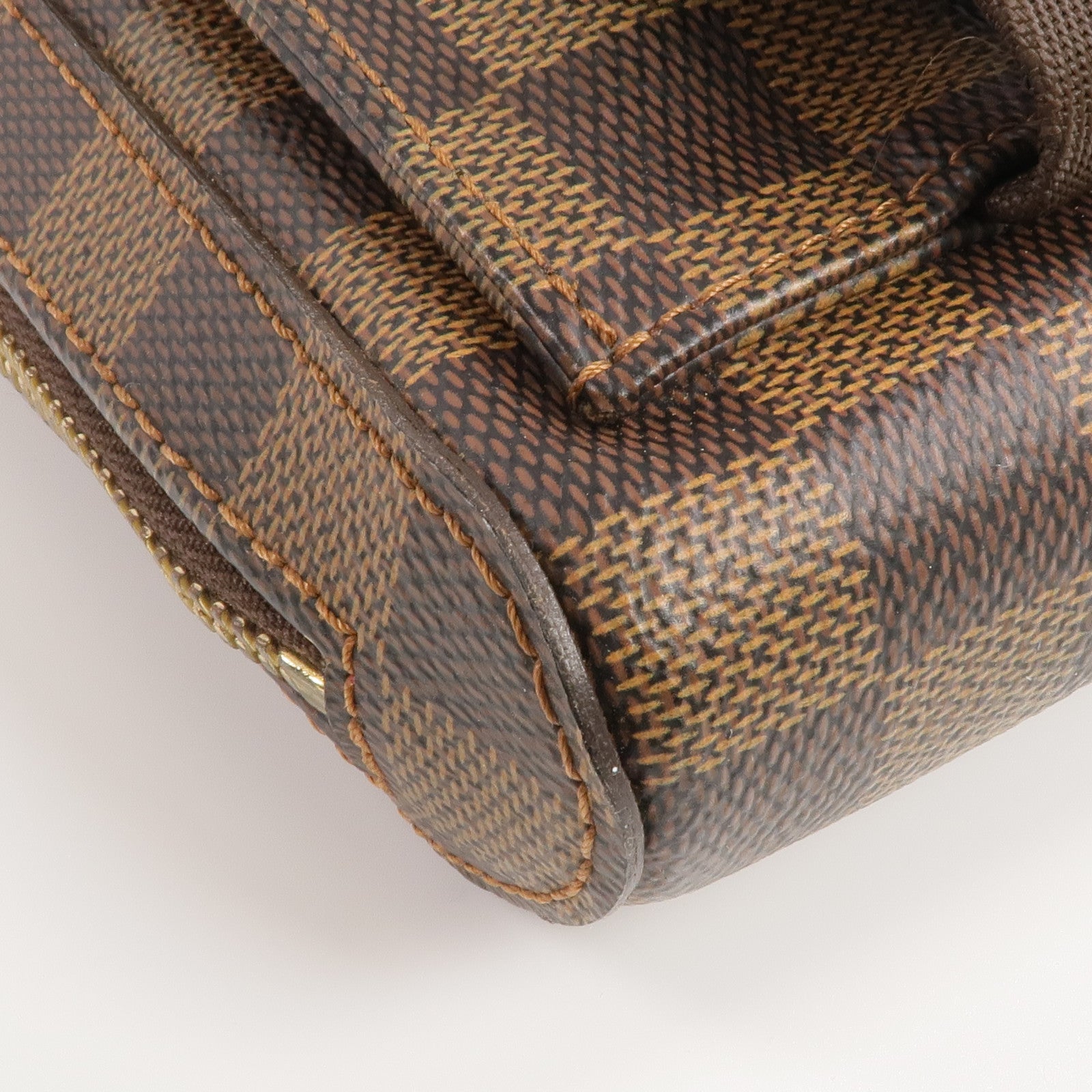 LOUIS VUITTON Damier Geronimos金扣腰包