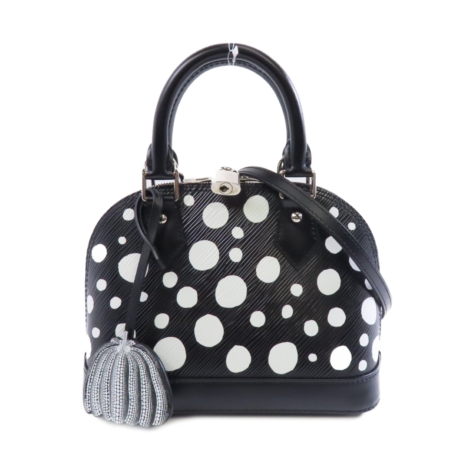 LOUIS VUITTON Epi LV x YK Alma BB銀扣手挽肩背兩用袋黑色