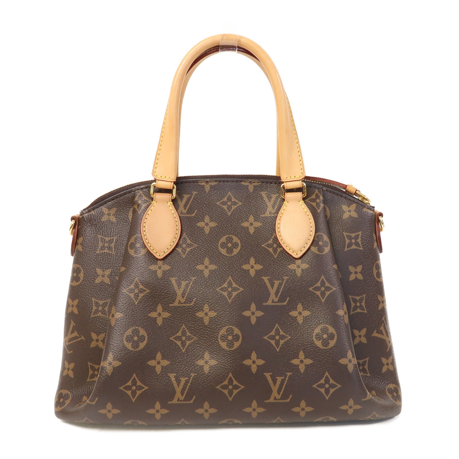 LOUIS VUITTON Monogram Rivoli PM金扣手挽肩背兩用袋啡色