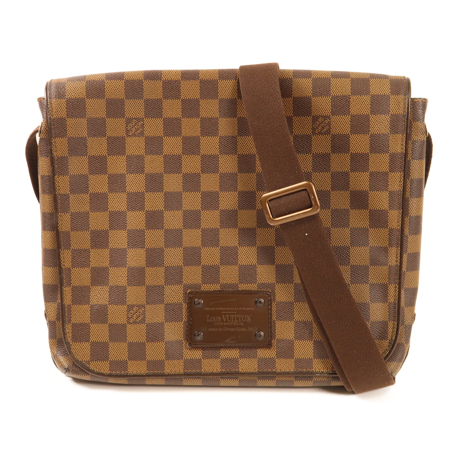 LOUIS VUITTON Damier Brooklyn MM肩背袋/斜挎包