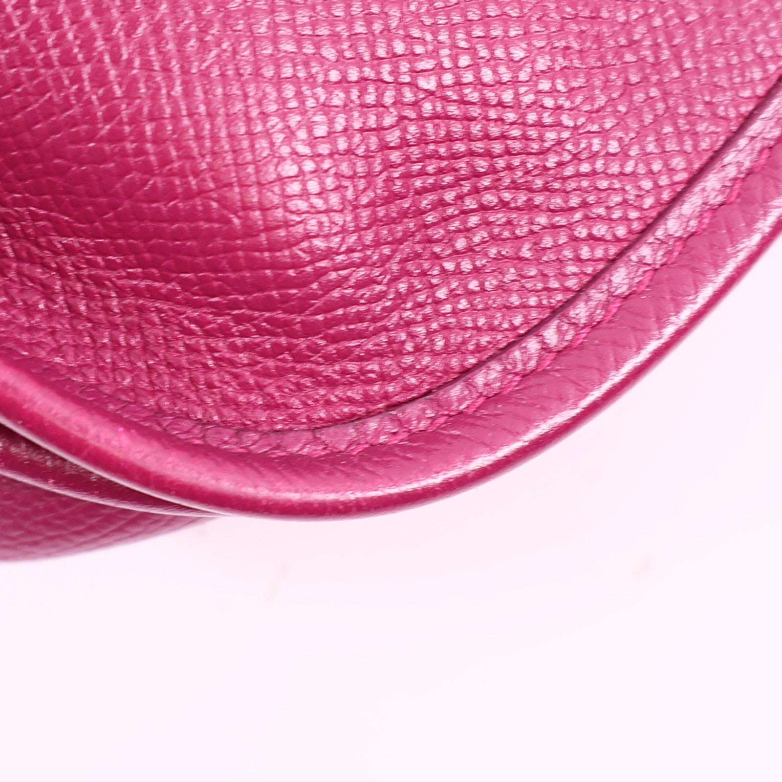 HERMES Epsom皮革Evelyne PM銀扣肩背袋Anemone海葵紫色