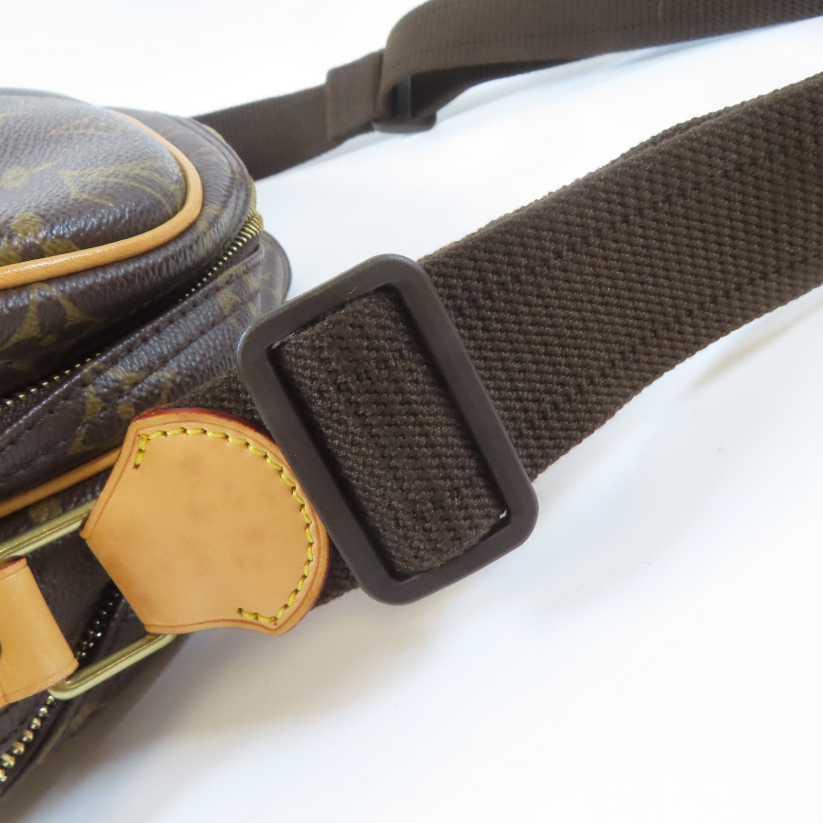 LOUIS VUITTON Monogram Reporter PM金扣肩背袋啡色
