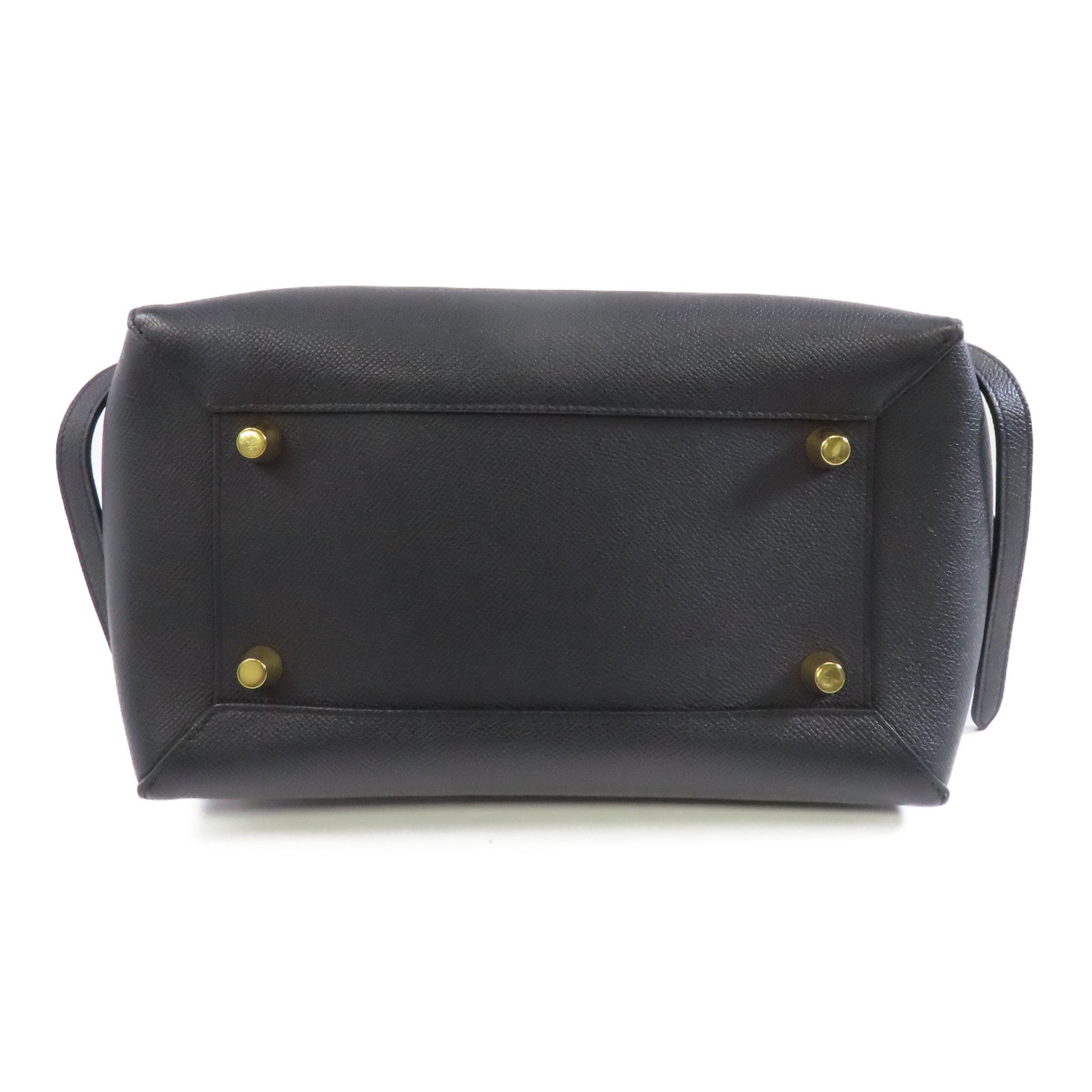 CELINE 牛皮皮革Belt Bag Mini金扣手挽肩背兩用袋黑色