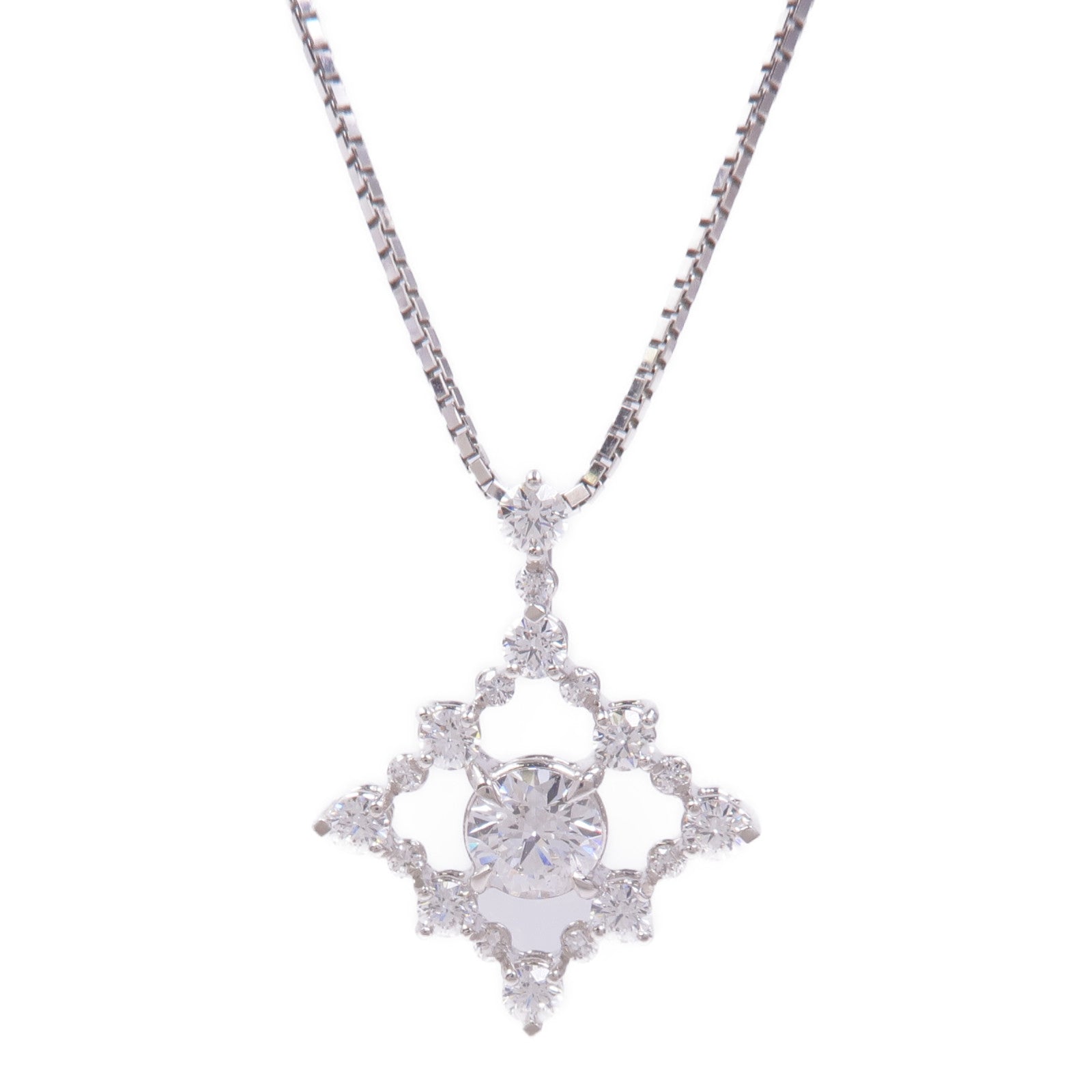 JEWELRY Diamond Necklace 18K White Gold