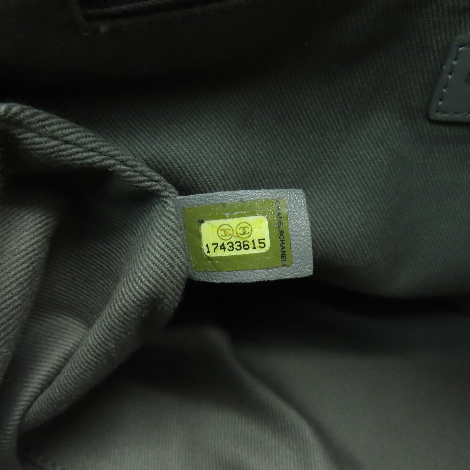 CHANEL 【激減優惠】菱格皮革2 Way Chain Shoulder銀扣手挽肩背兩用袋灰色