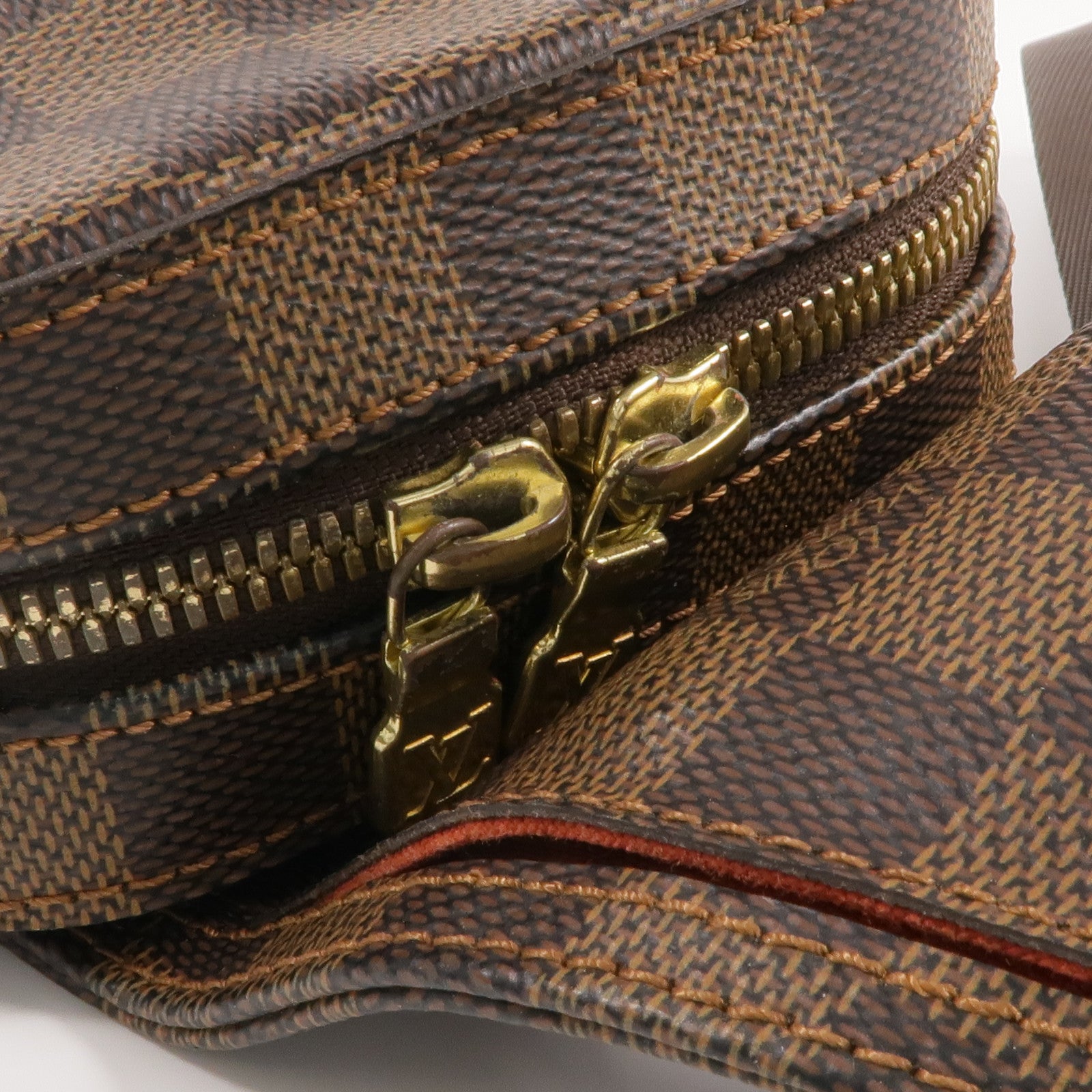 LOUIS VUITTON Damier Geronimos金扣腰包