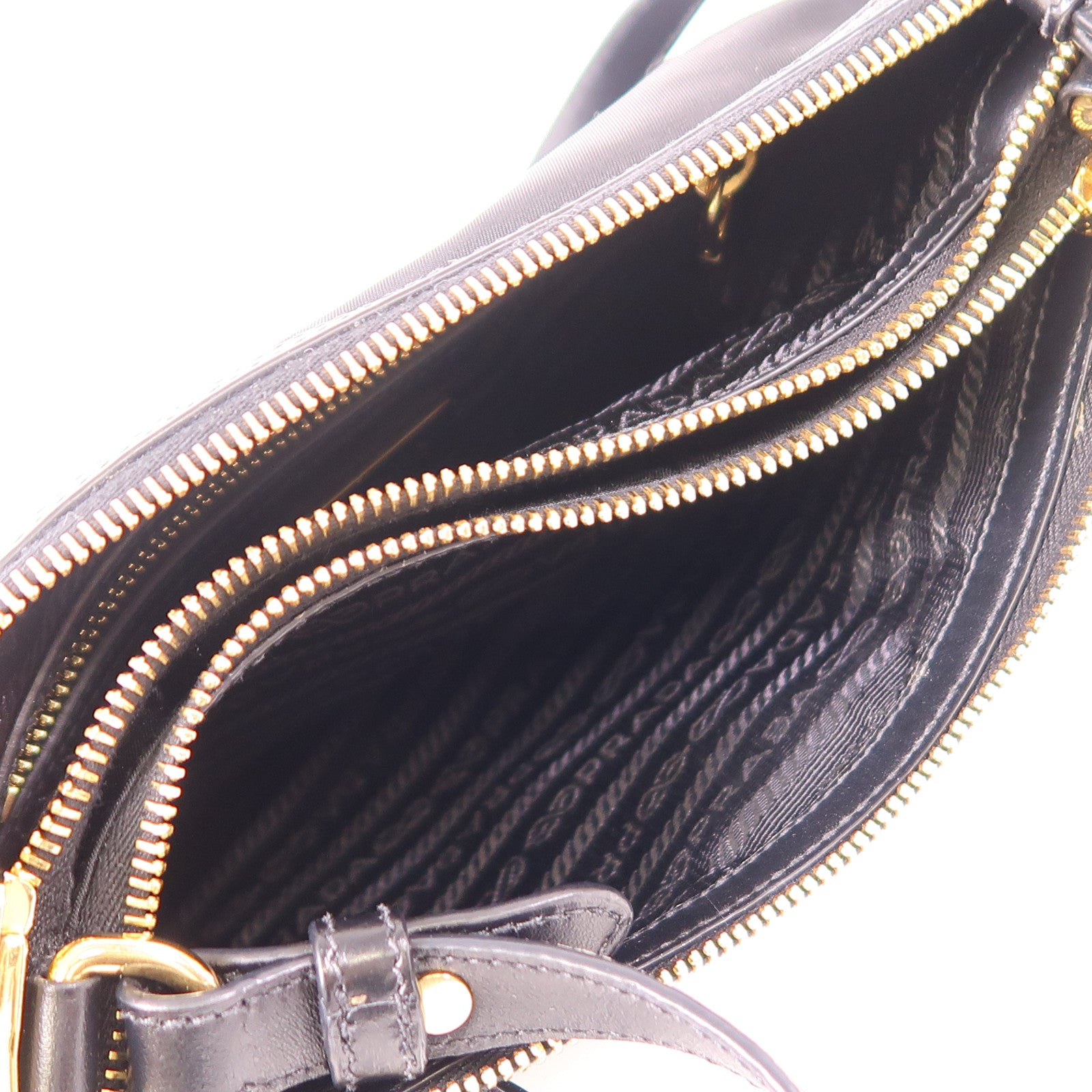 PRADA 尼龍Shoulder Bag金扣肩背袋