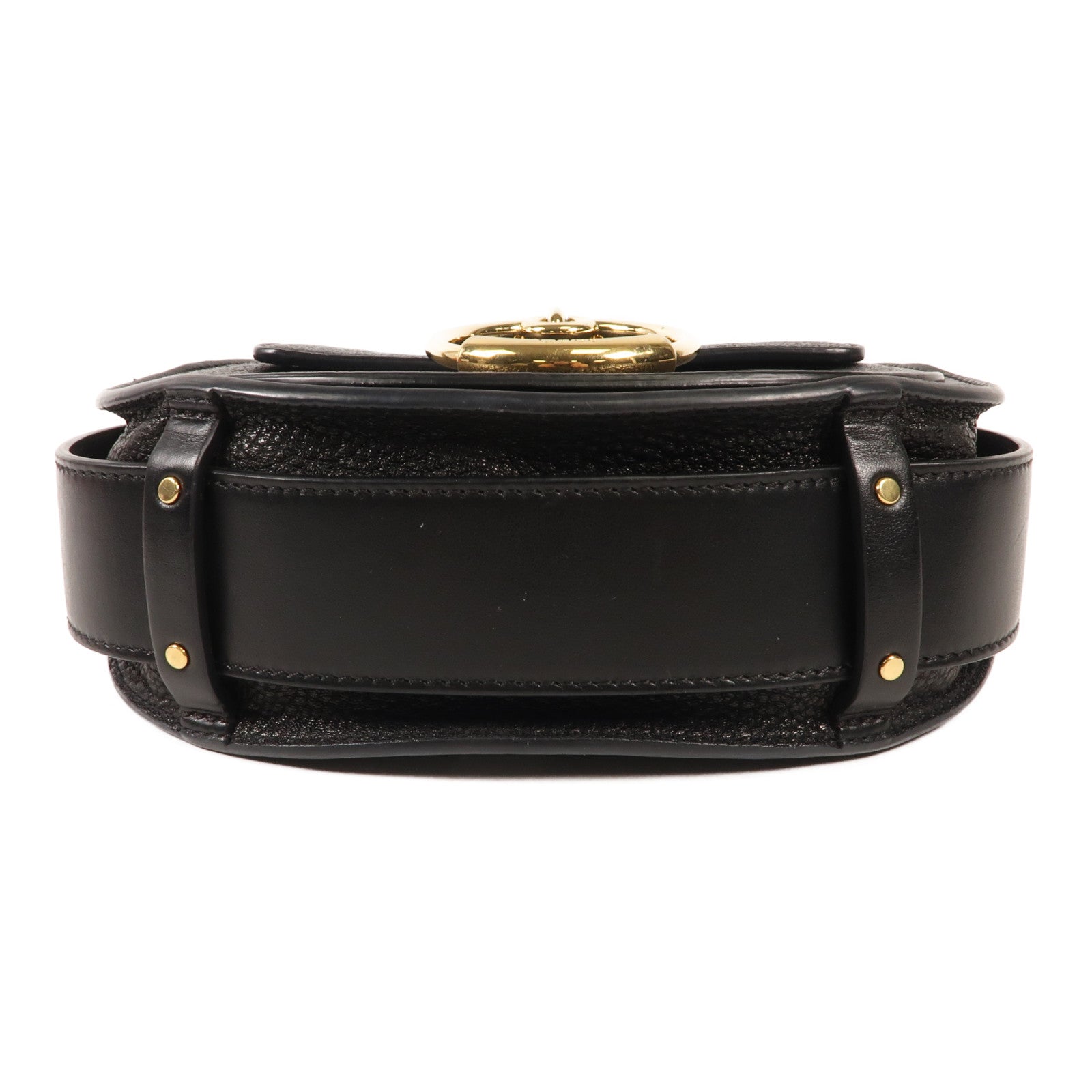 Chloe 牛皮皮革Tess金扣肩背袋