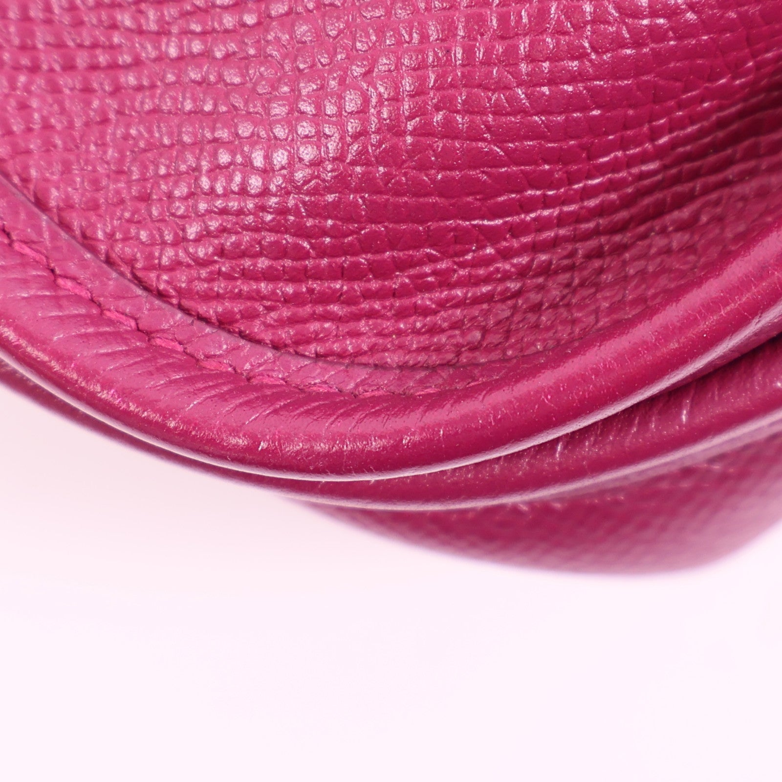 HERMES Epsom皮革Evelyne PM銀扣肩背袋Anemone海葵紫色