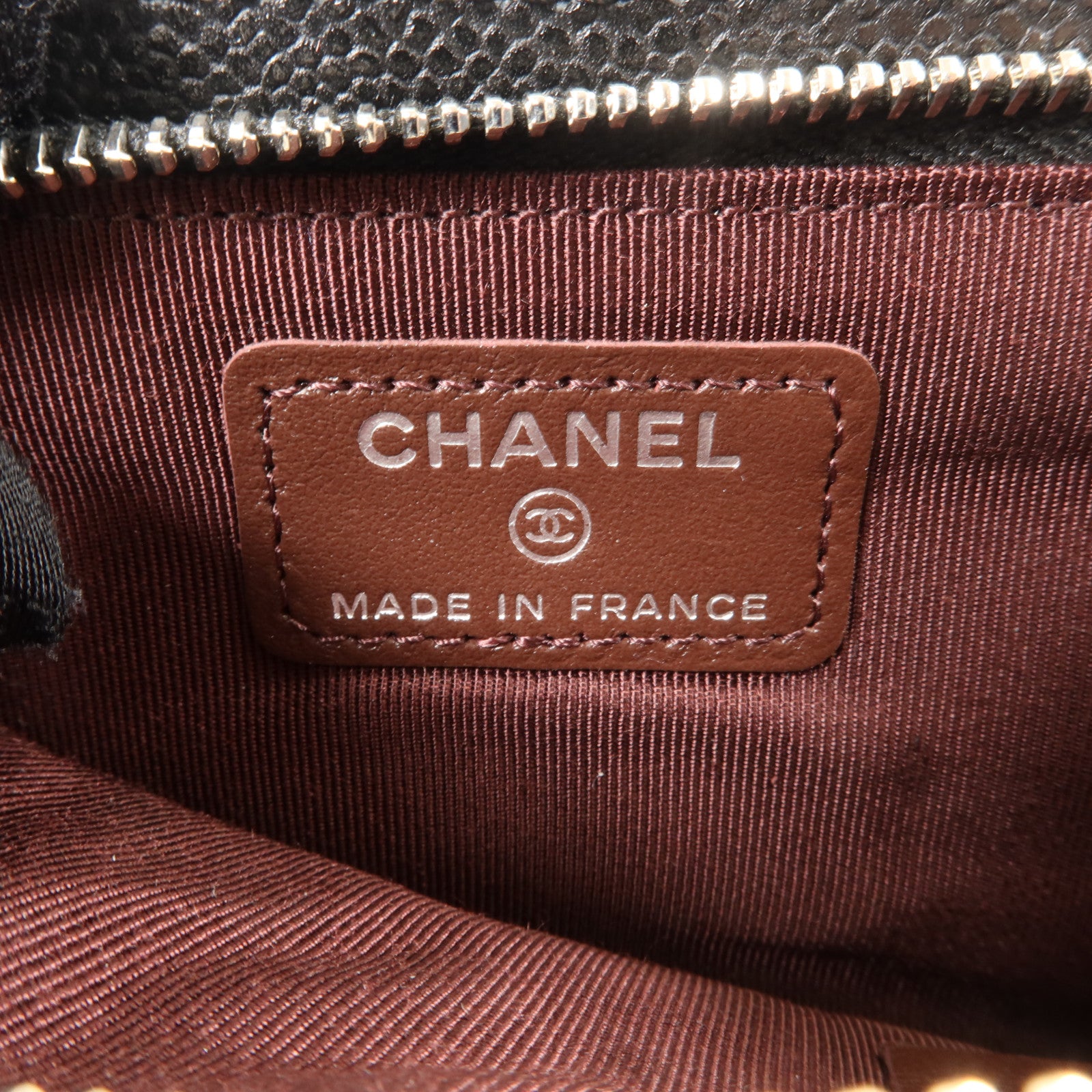 CHANEL 牛皮皮革Classic Phone Holder With Chain銀扣肩背袋
