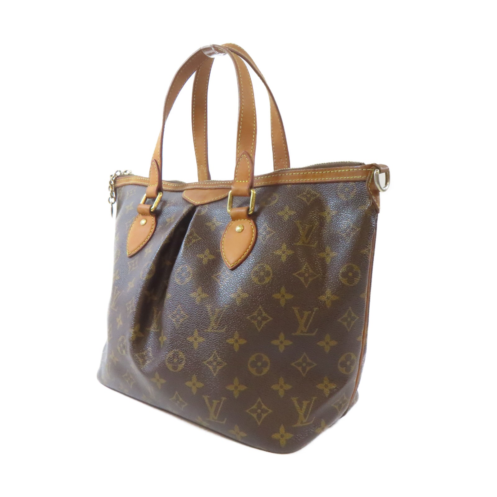 LOUIS VUITTON 【激減優惠】Monogram Palermo金扣手挽肩背兩用袋啡色
