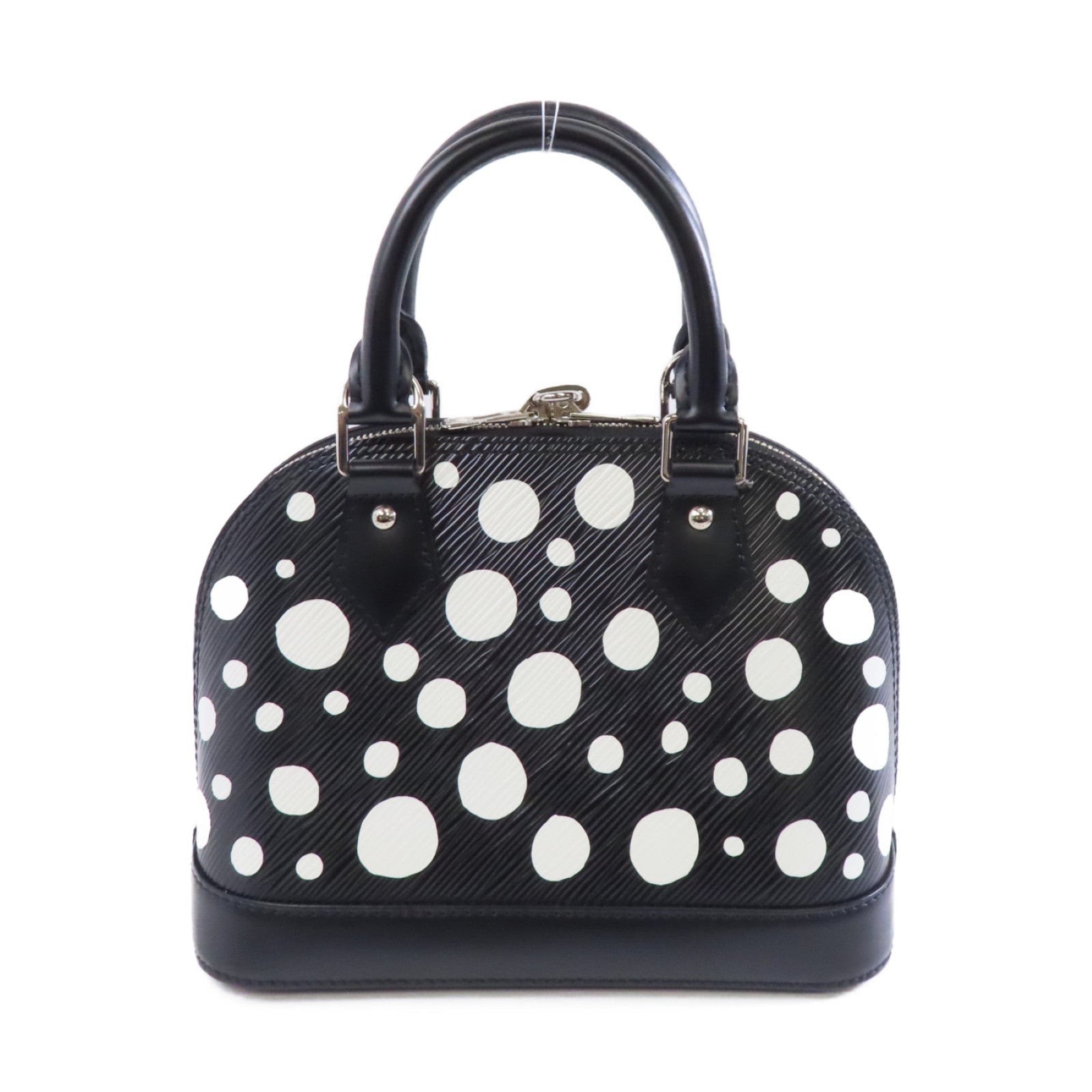 LOUIS VUITTON Epi LV x YK Alma BB銀扣手挽肩背兩用袋黑色