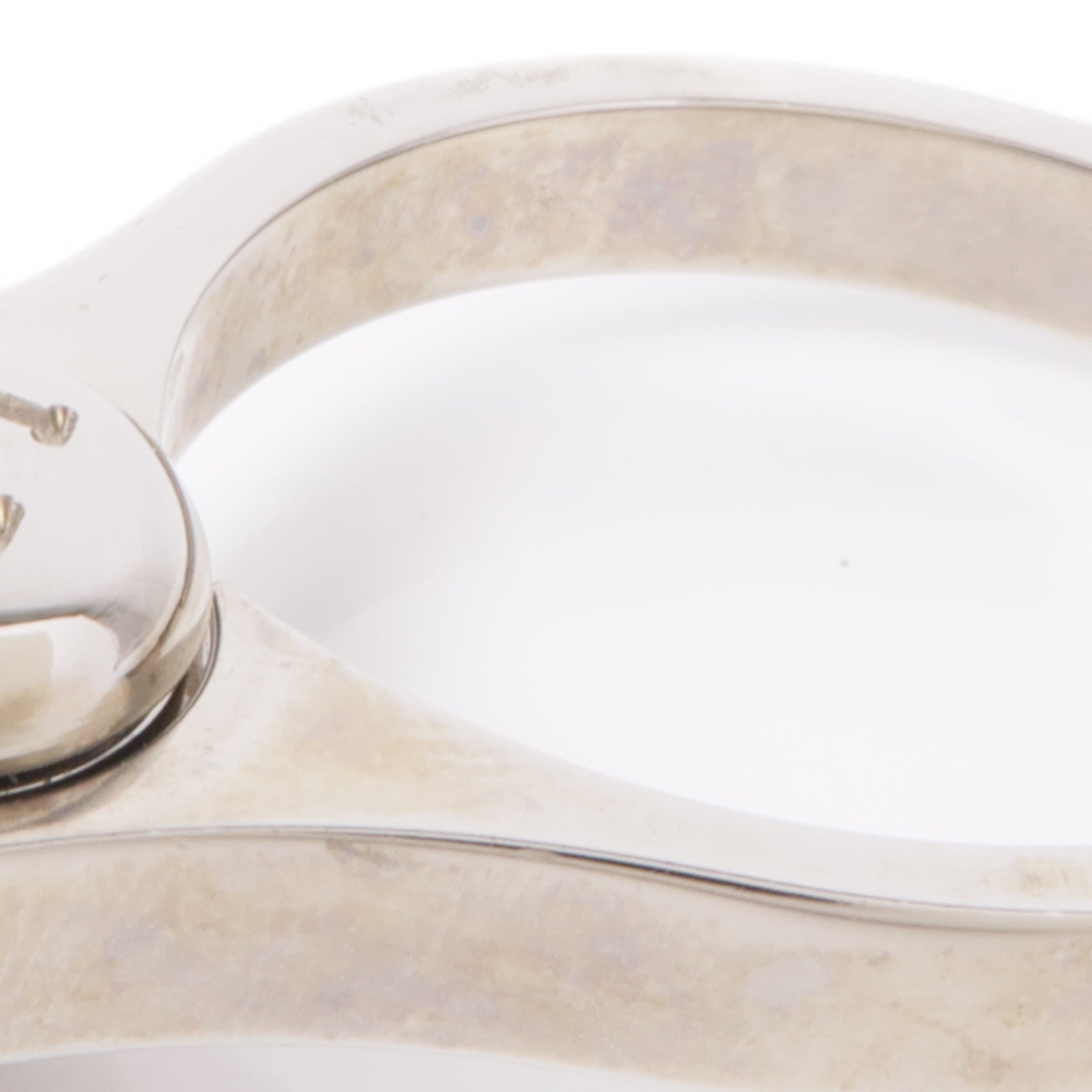 HERMES 金屬Filou Glove Clip銀扣手套夾Silver