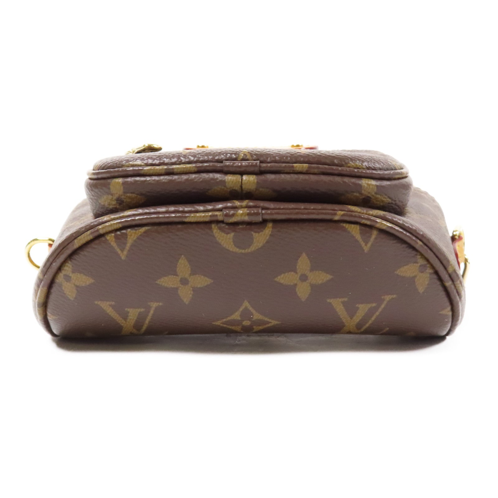 LOUIS VUITTON Monogram Mini Bumbag金扣手挽肩背兩用袋棕色