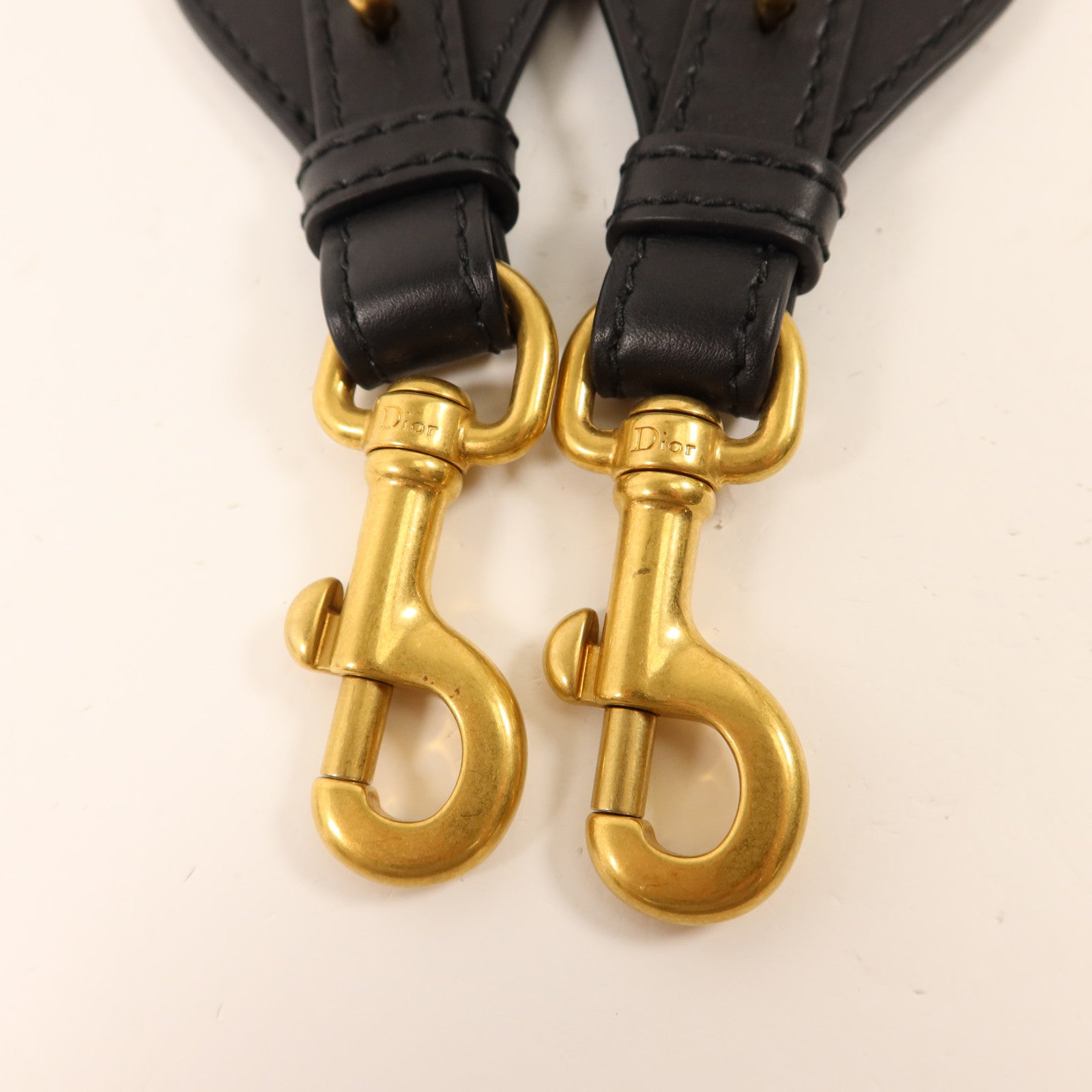 Dior 牛皮皮革/布料Medallion Embroidery Bag Strap金扣肩背帶