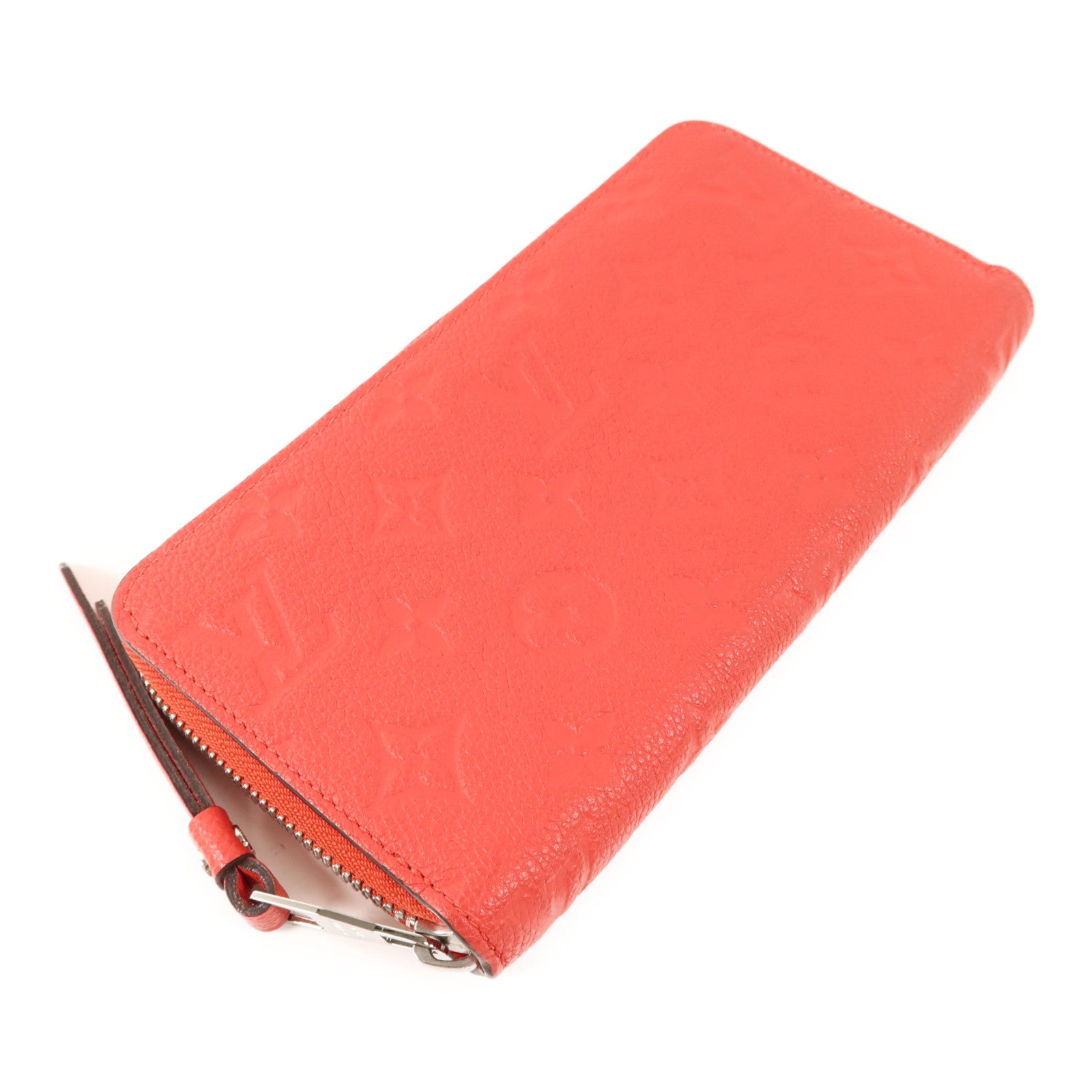 LOUIS VUITTON Monogram Empreinte Long Round Wallet銀扣長錢包