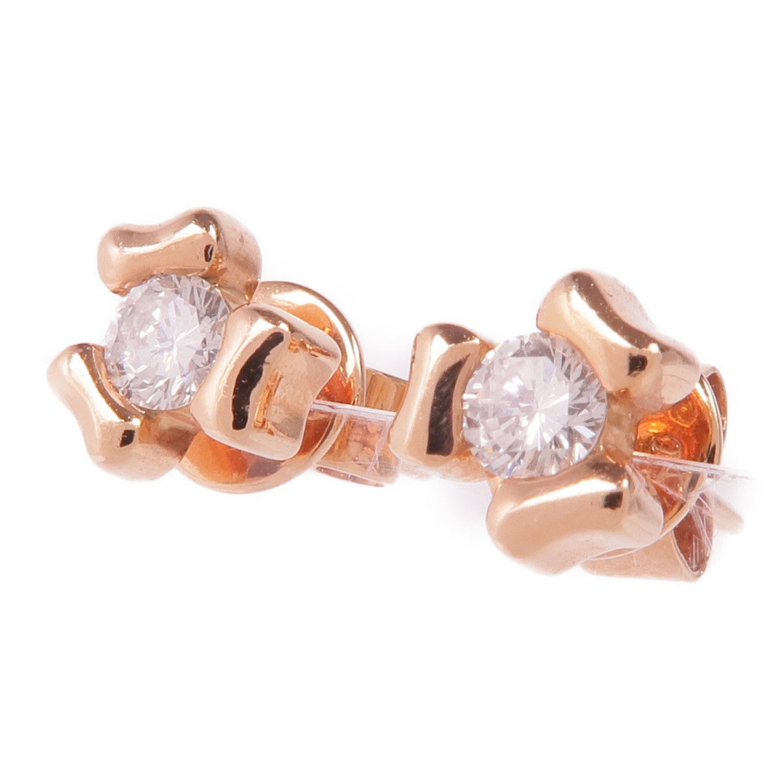 JEWELRY 18K玫瑰金Diamond Earrings鑽石耳環