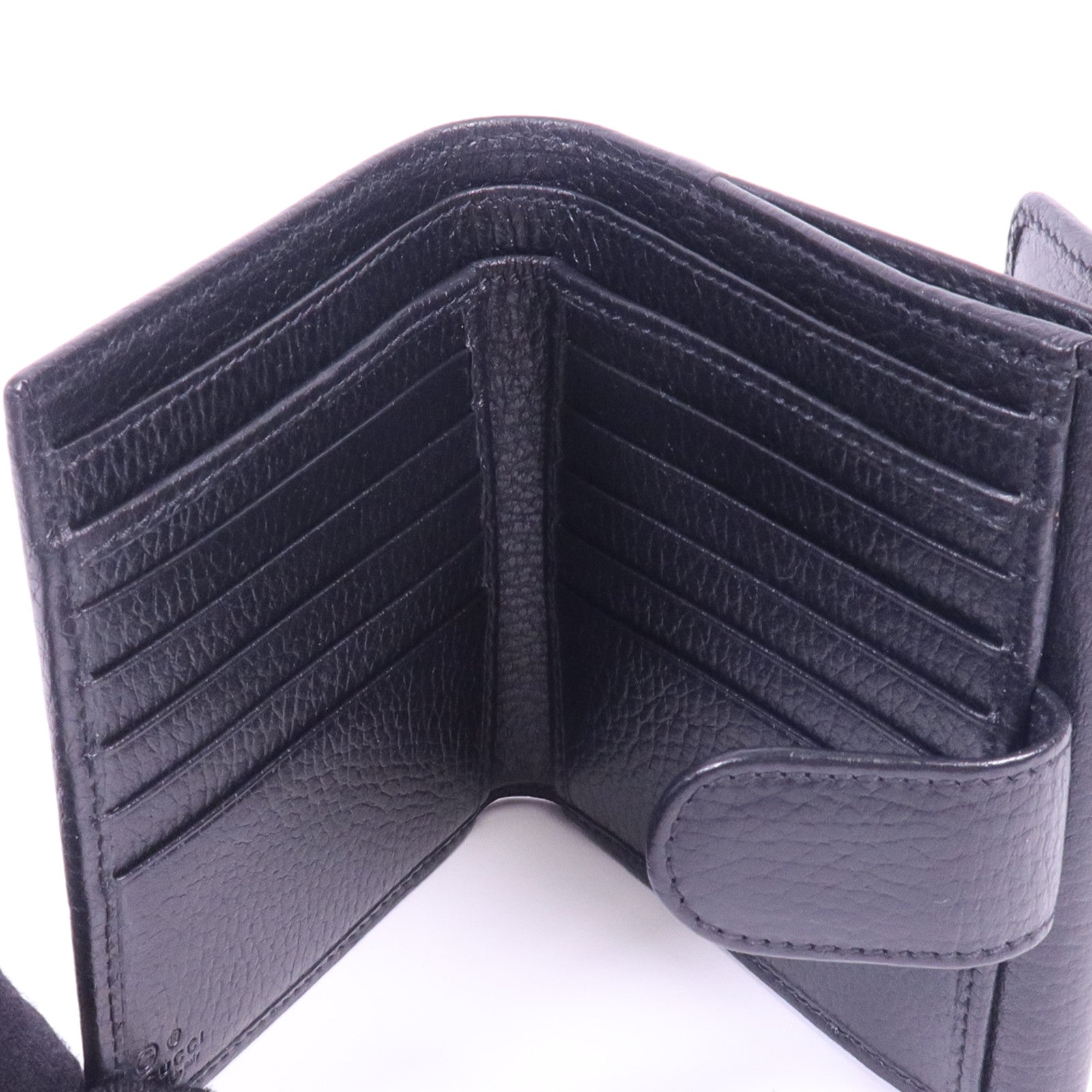 GUCCI 牛皮皮革Wallet銀扣錢包