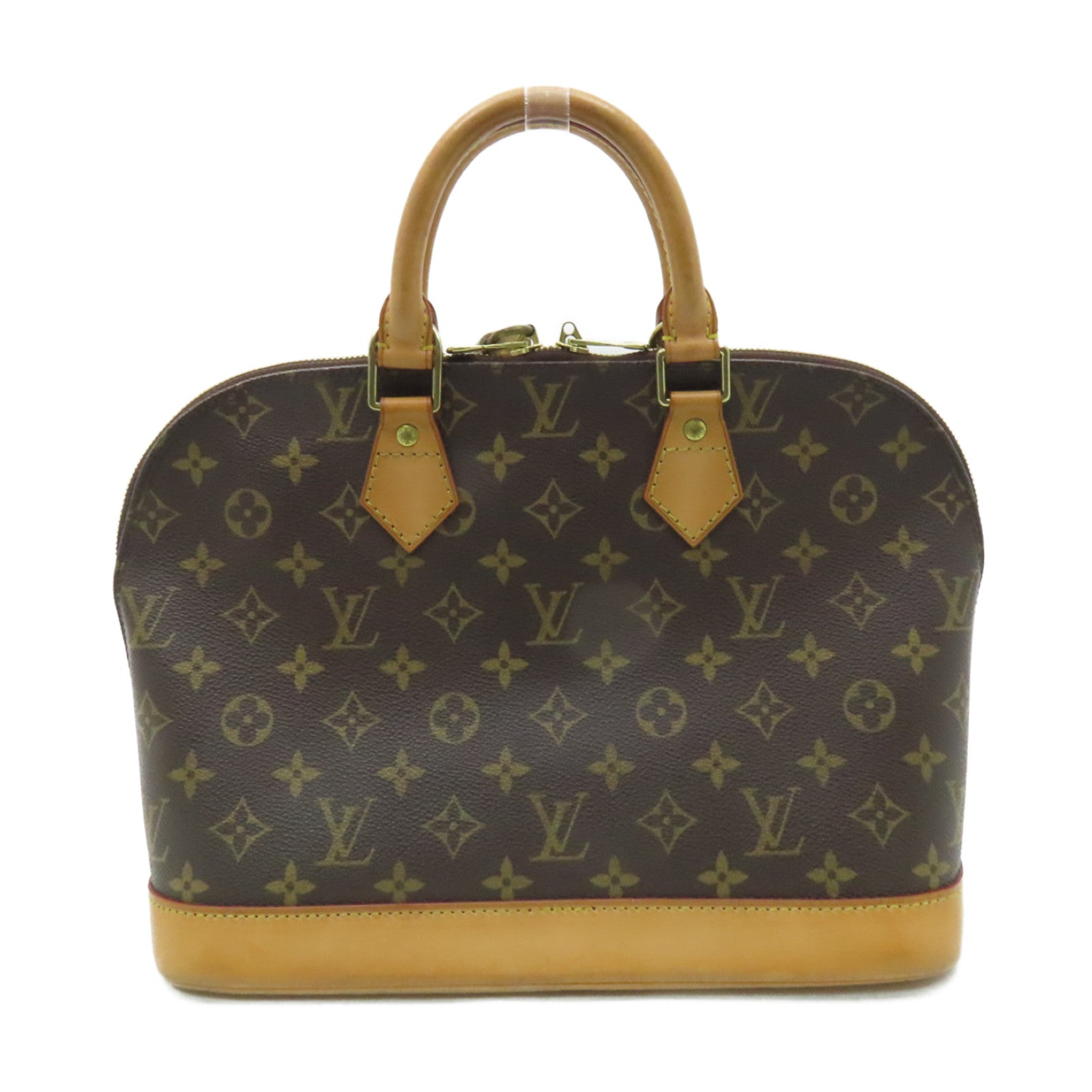 LOUIS VUITTON 【激減優惠】Monogram Alma MM金扣手挽袋棕色