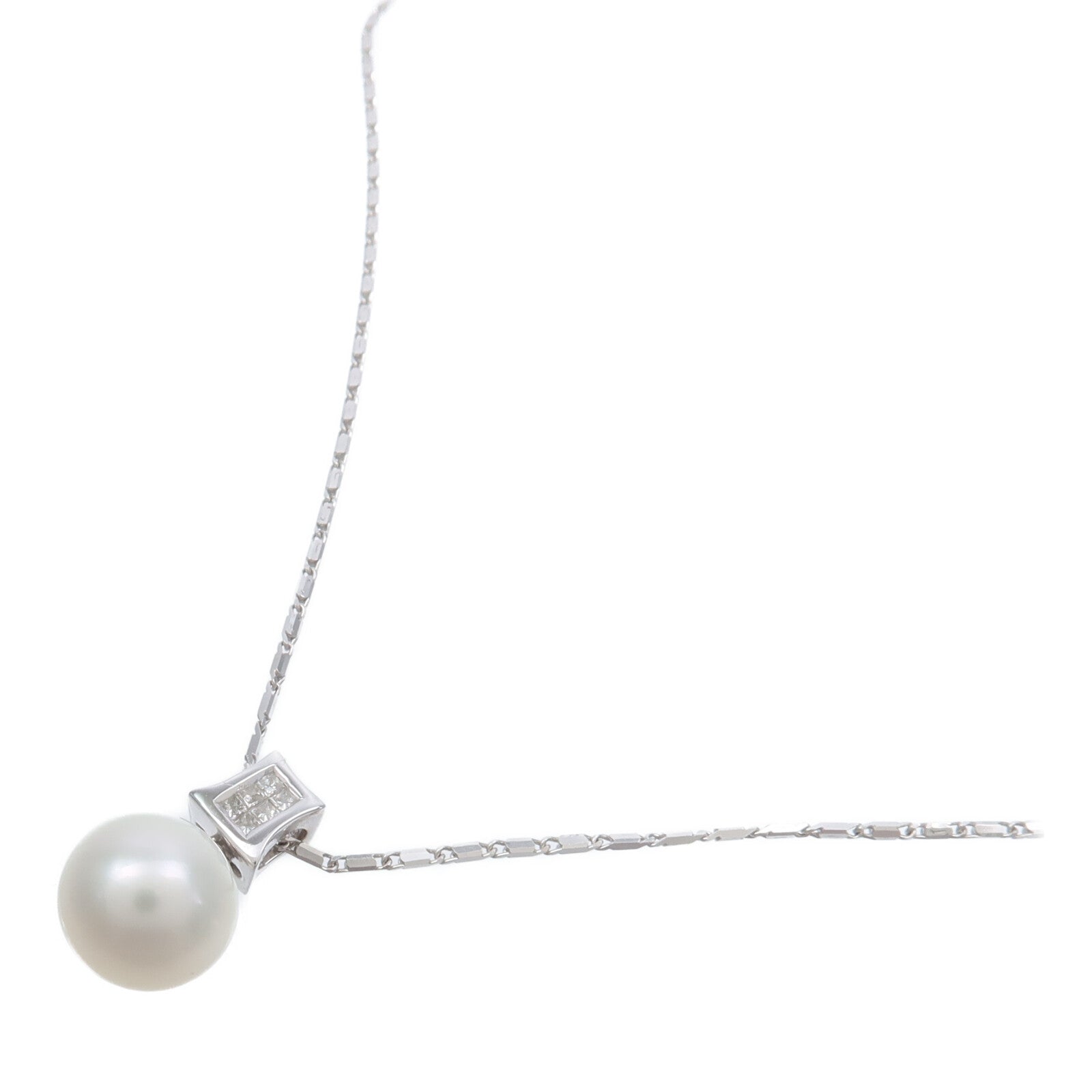 JEWELRY 18K白金Pearl Diamond Necklace珍珠/鑽石項鍊