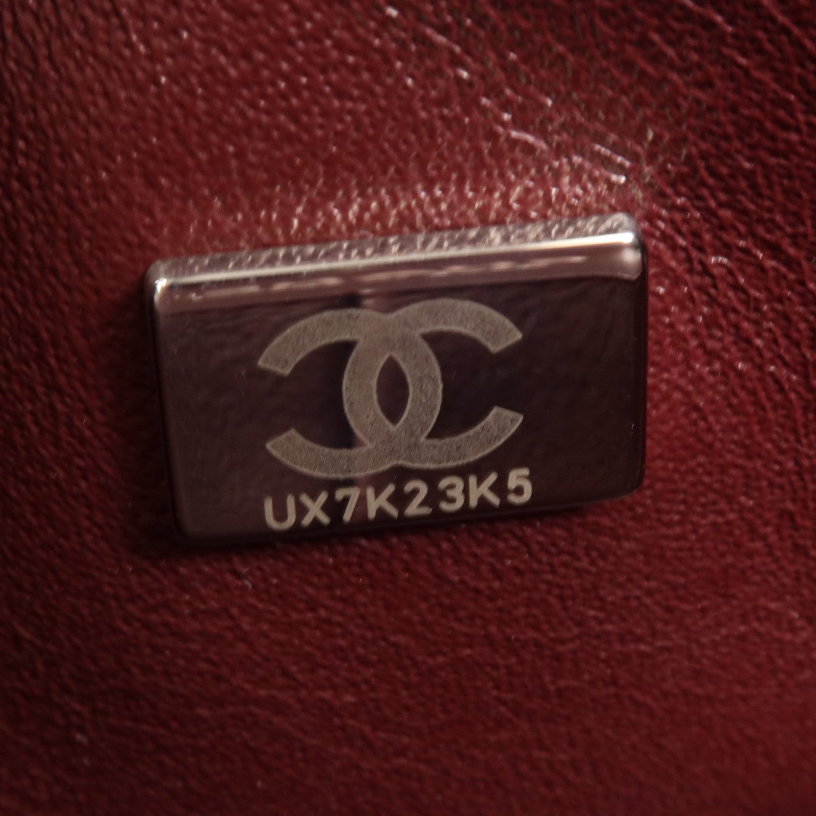 CHANEL 牛皮皮革Classic 23銀扣鏈帶肩背袋