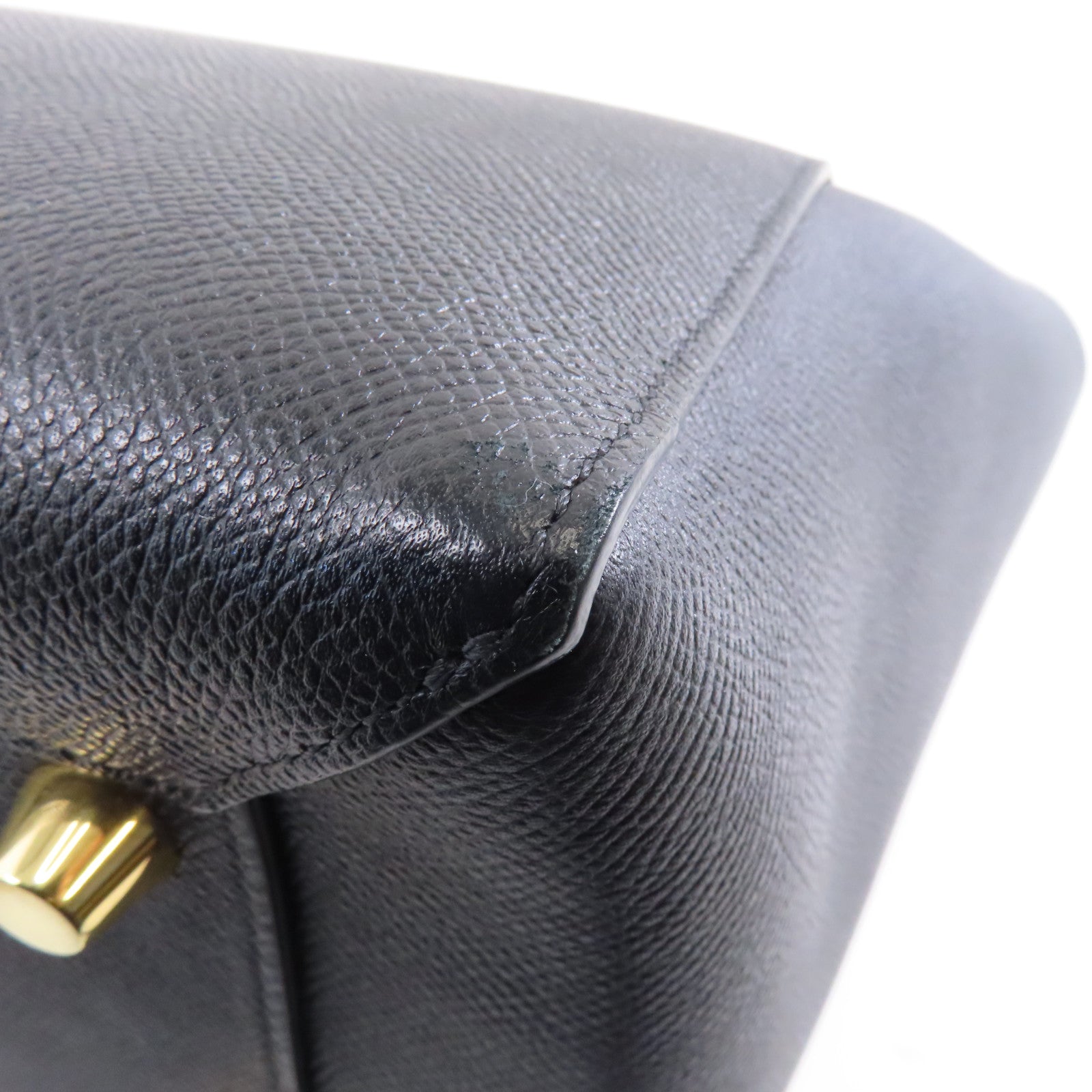 CELINE 牛皮皮革Belt Bag Mini金扣手挽肩背兩用袋黑色