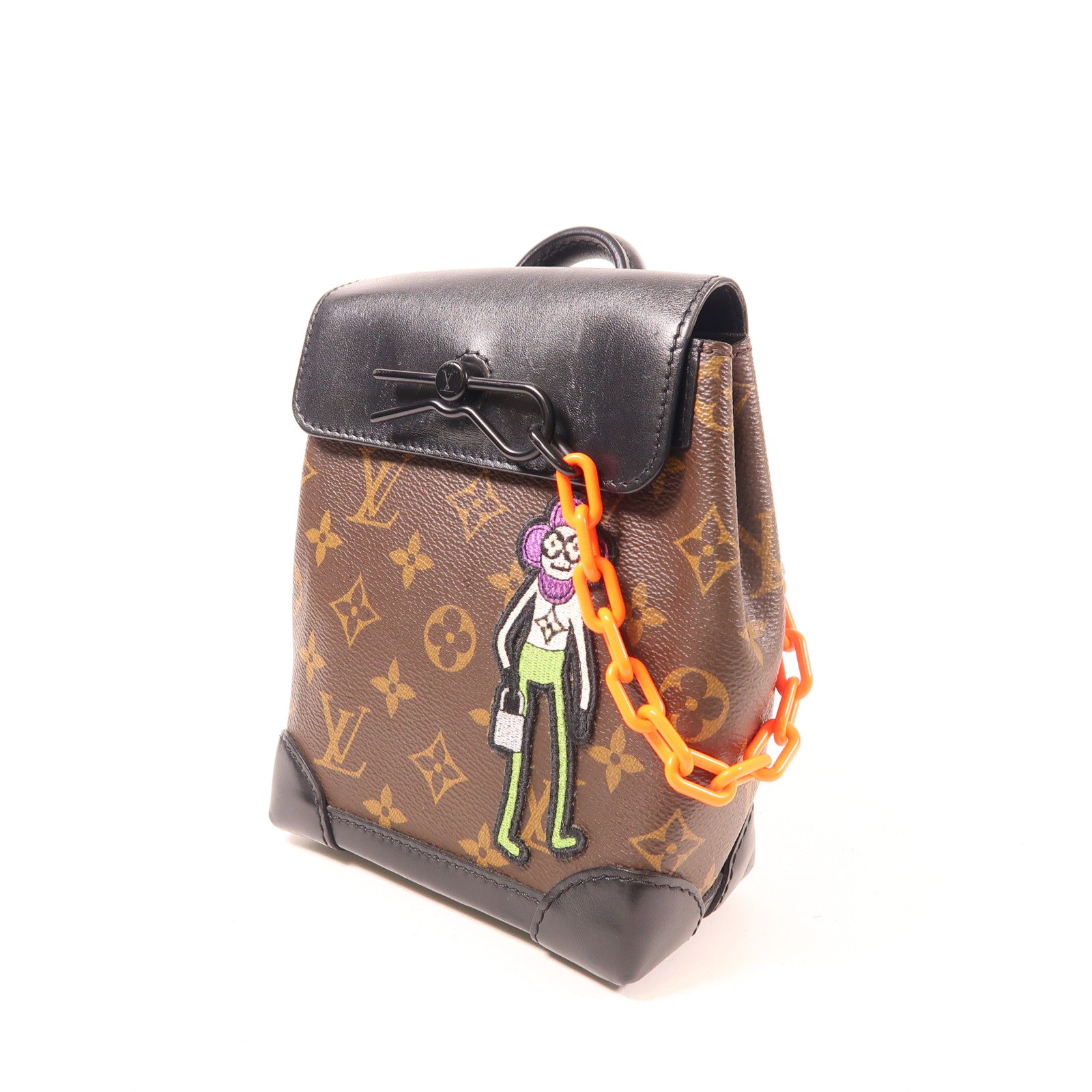 LOUIS VUITTON LV LV Friends Steamer XS Shoulder Bag M80327 Monogram Brown/Black