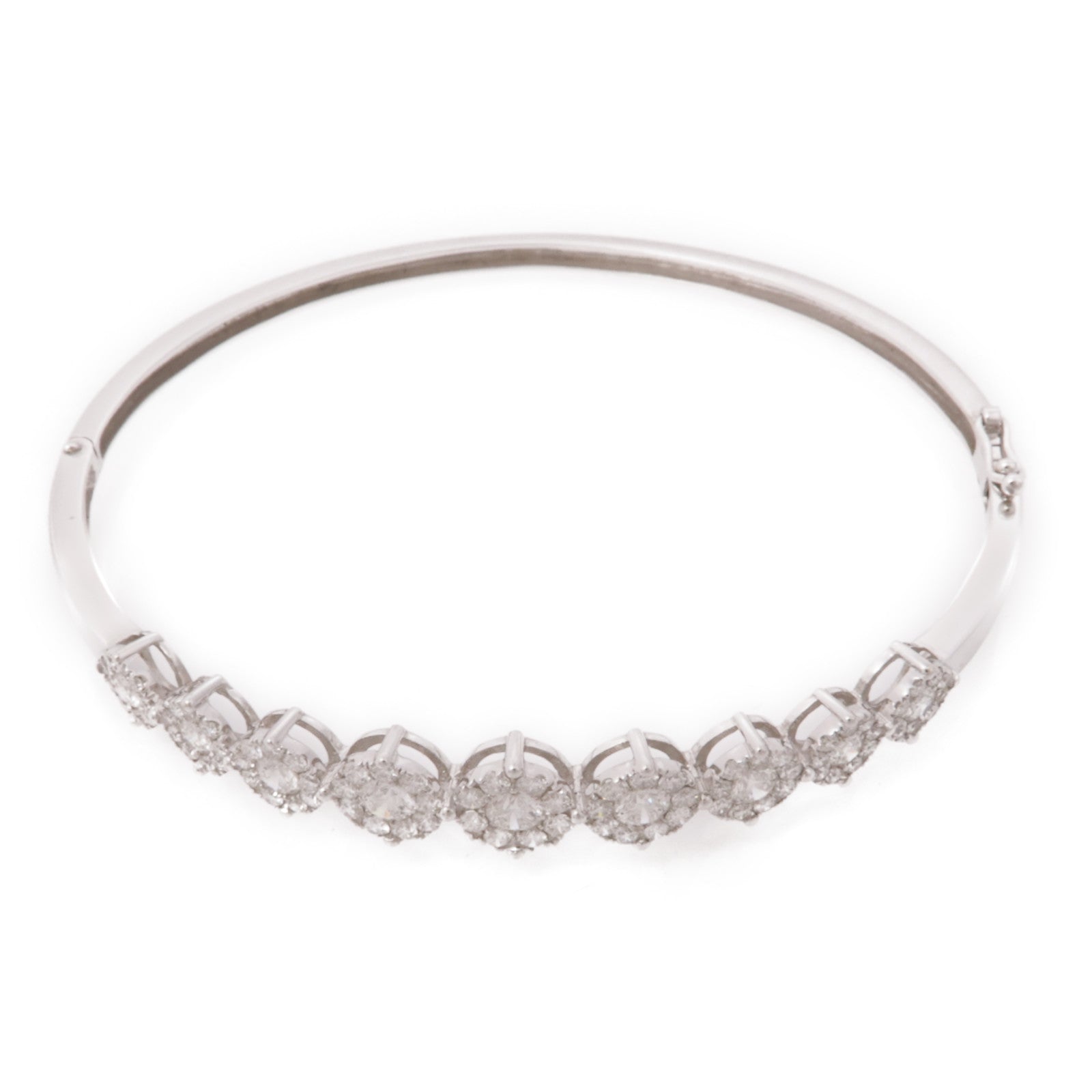 JEWELRY 18K白金Diamond Bangle鑽石手鐲