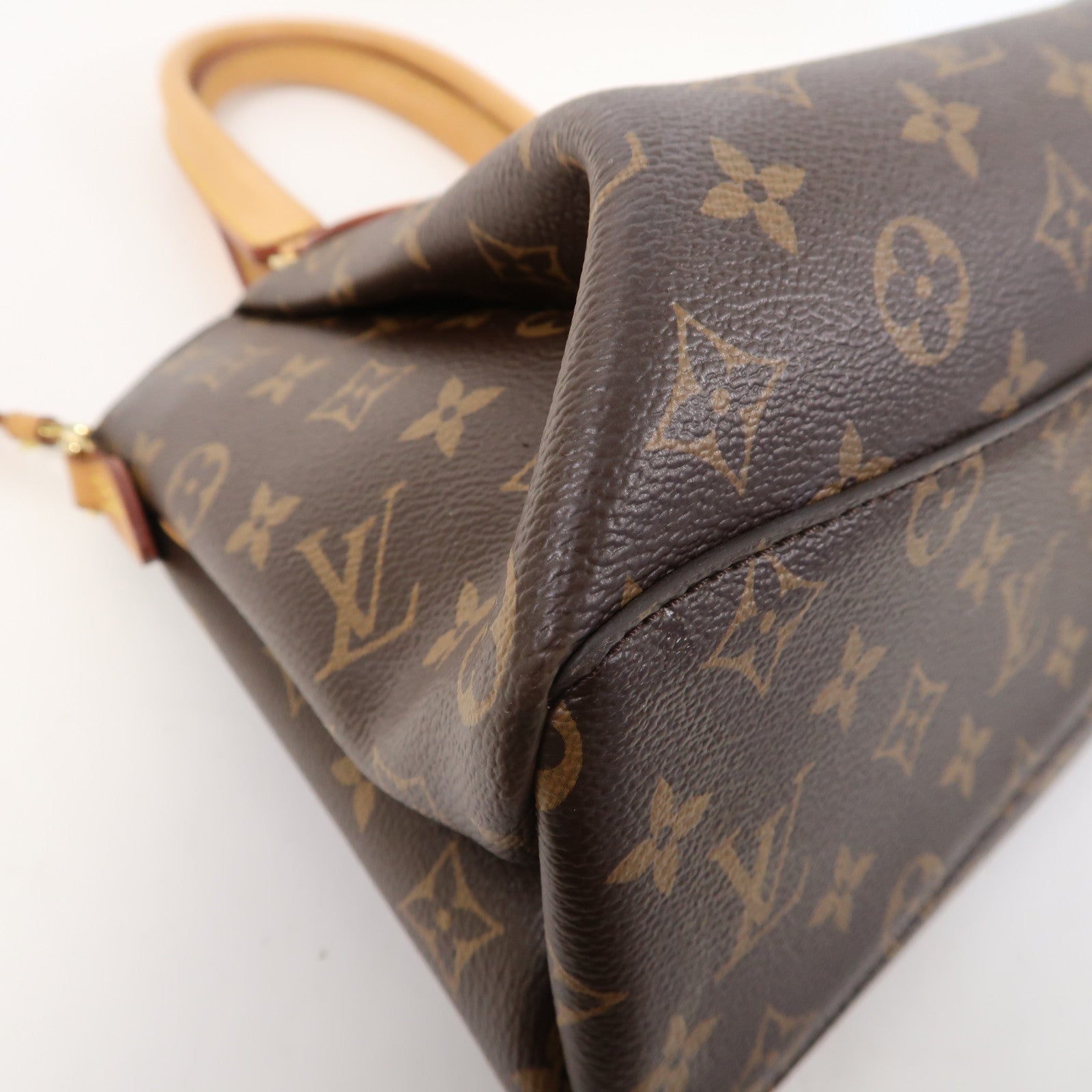LOUIS VUITTON Monogram Rivoli PM金扣手挽肩背兩用袋啡色