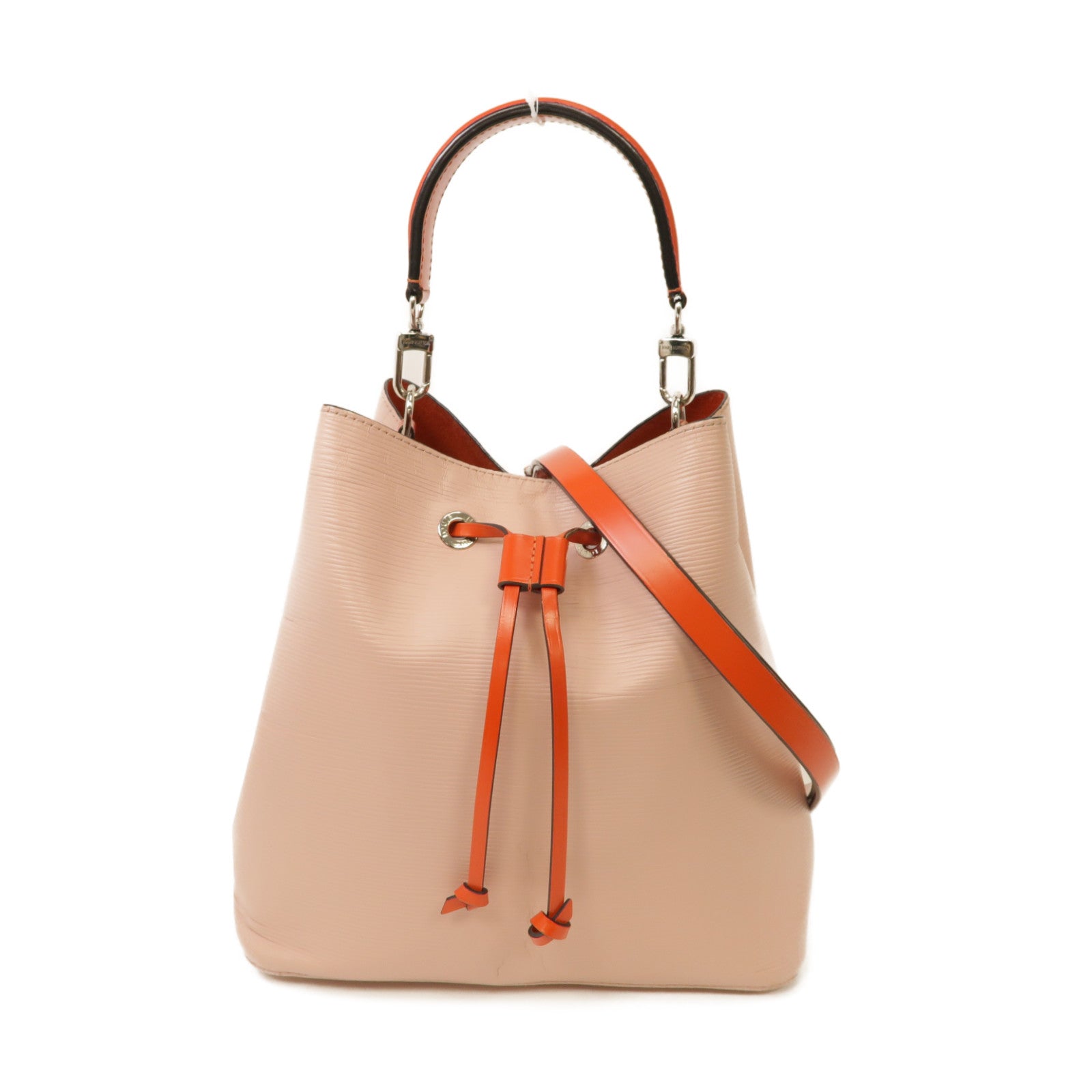 LOUIS VUITTON 【清倉大減價】Epi Neo Noe 2 Way Shoulder銀扣手挽肩背兩用袋紅色/粉紅色