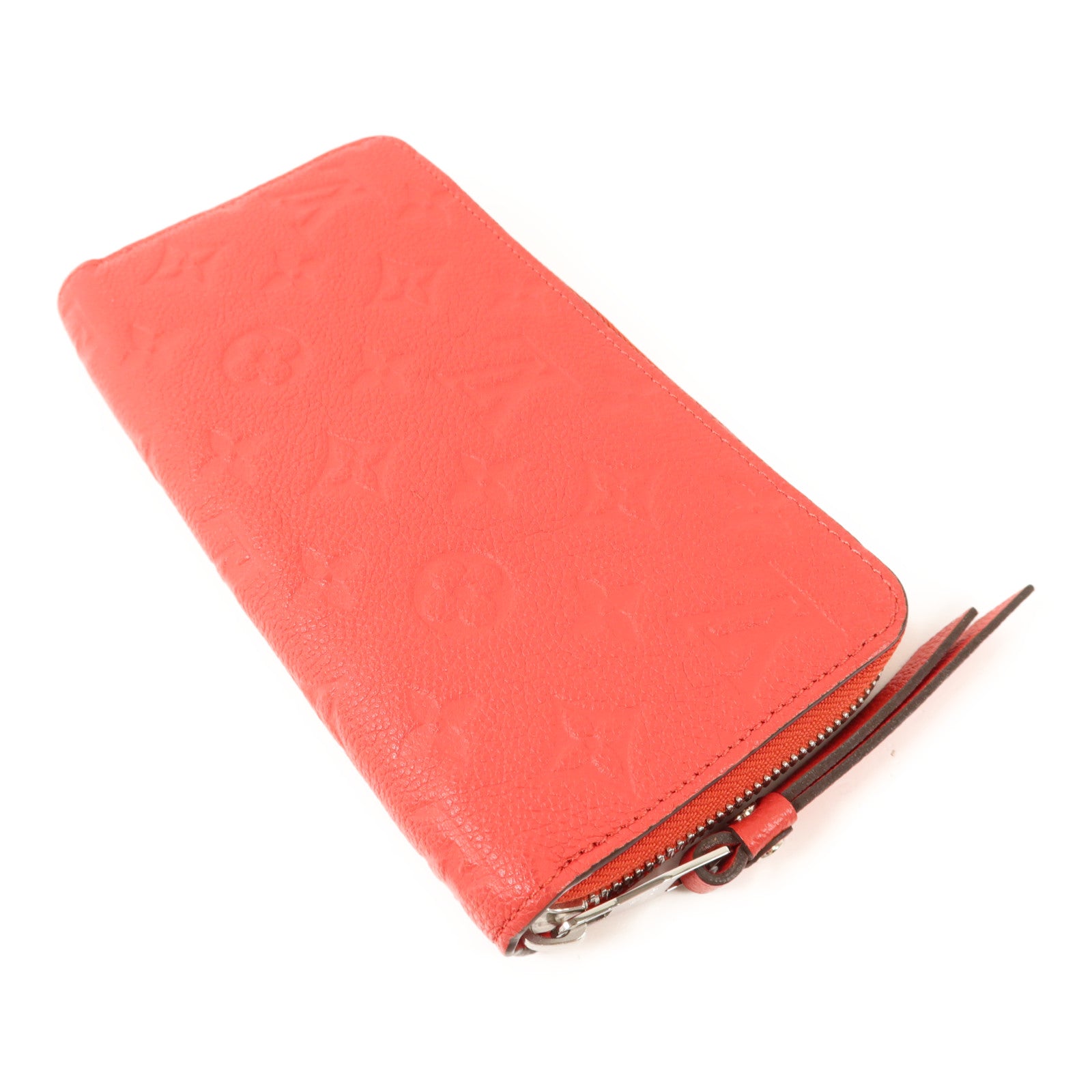 LOUIS VUITTON Monogram Empreinte Long Round Wallet銀扣長錢包