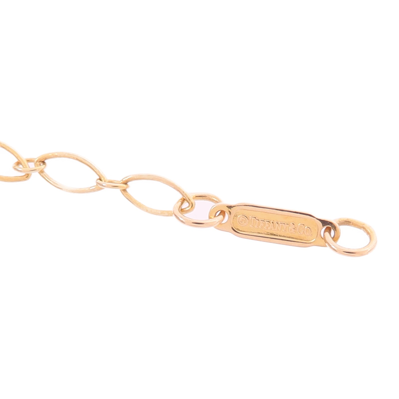 TIFFANY＆CO 18K玫瑰金Star Key Necklace鑽石項鍊