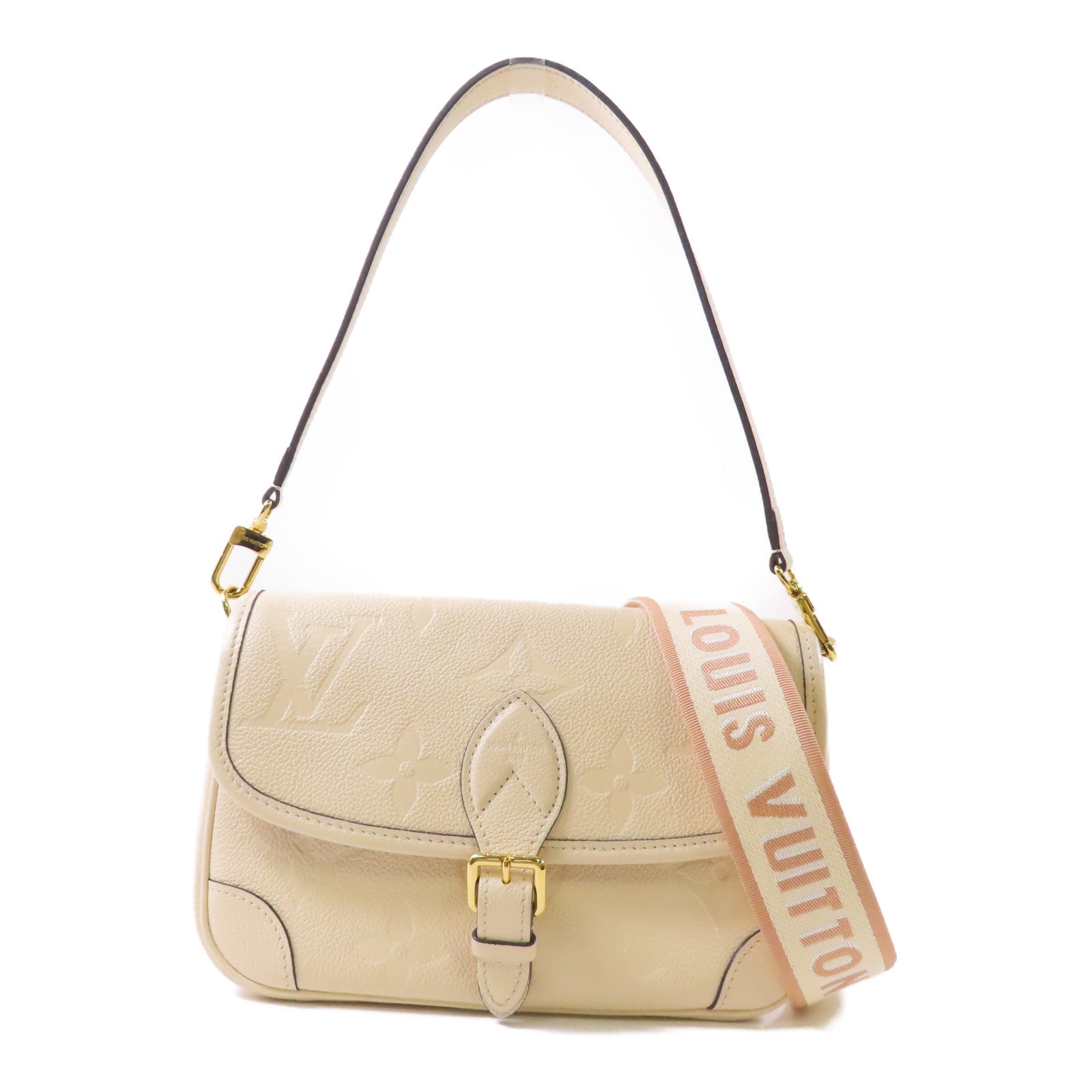 LOUIS VUITTON Monogram Empreinte Diane金扣手挽肩背兩用袋