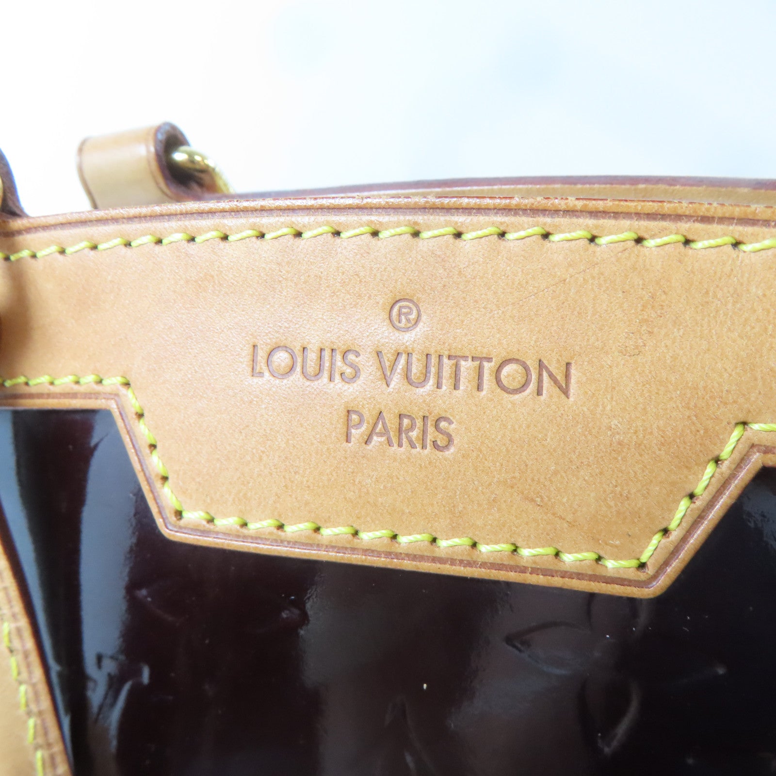 LOUIS VUITTON 【激減優惠】Monogram Vernis Brea MM金扣手挽肩背兩用袋酒紅色