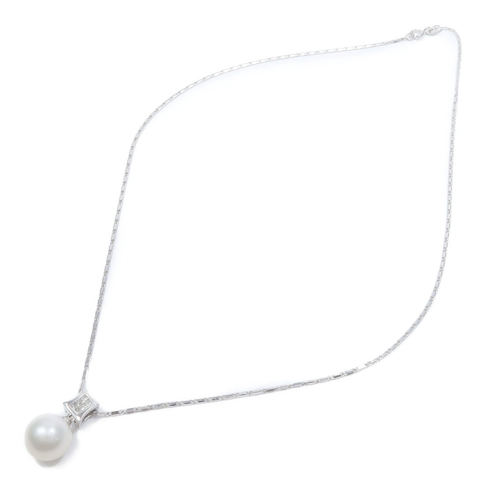 JEWELRY 18K白金Pearl Diamond Necklace珍珠/鑽石項鍊